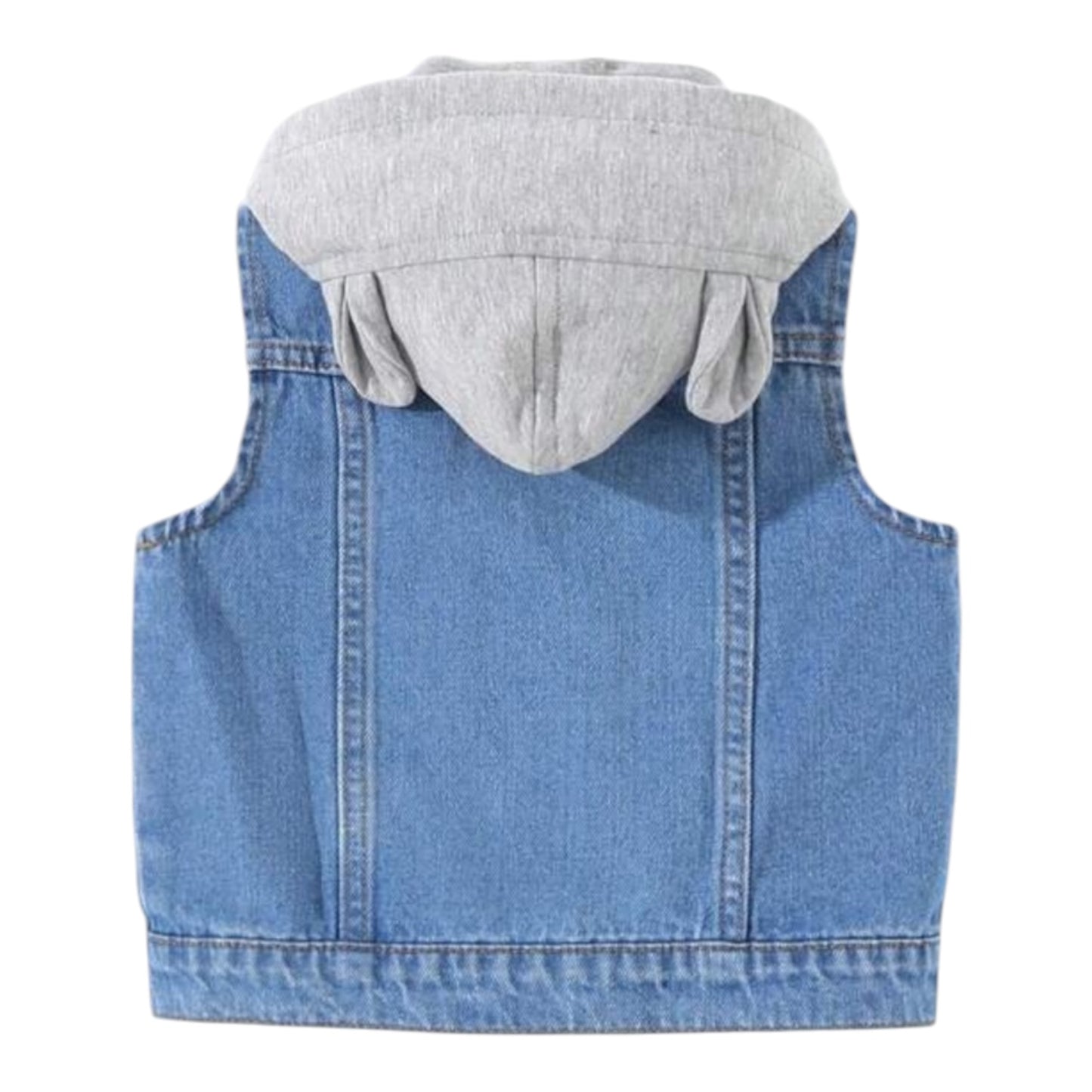 Sleeve less denim baby jacket