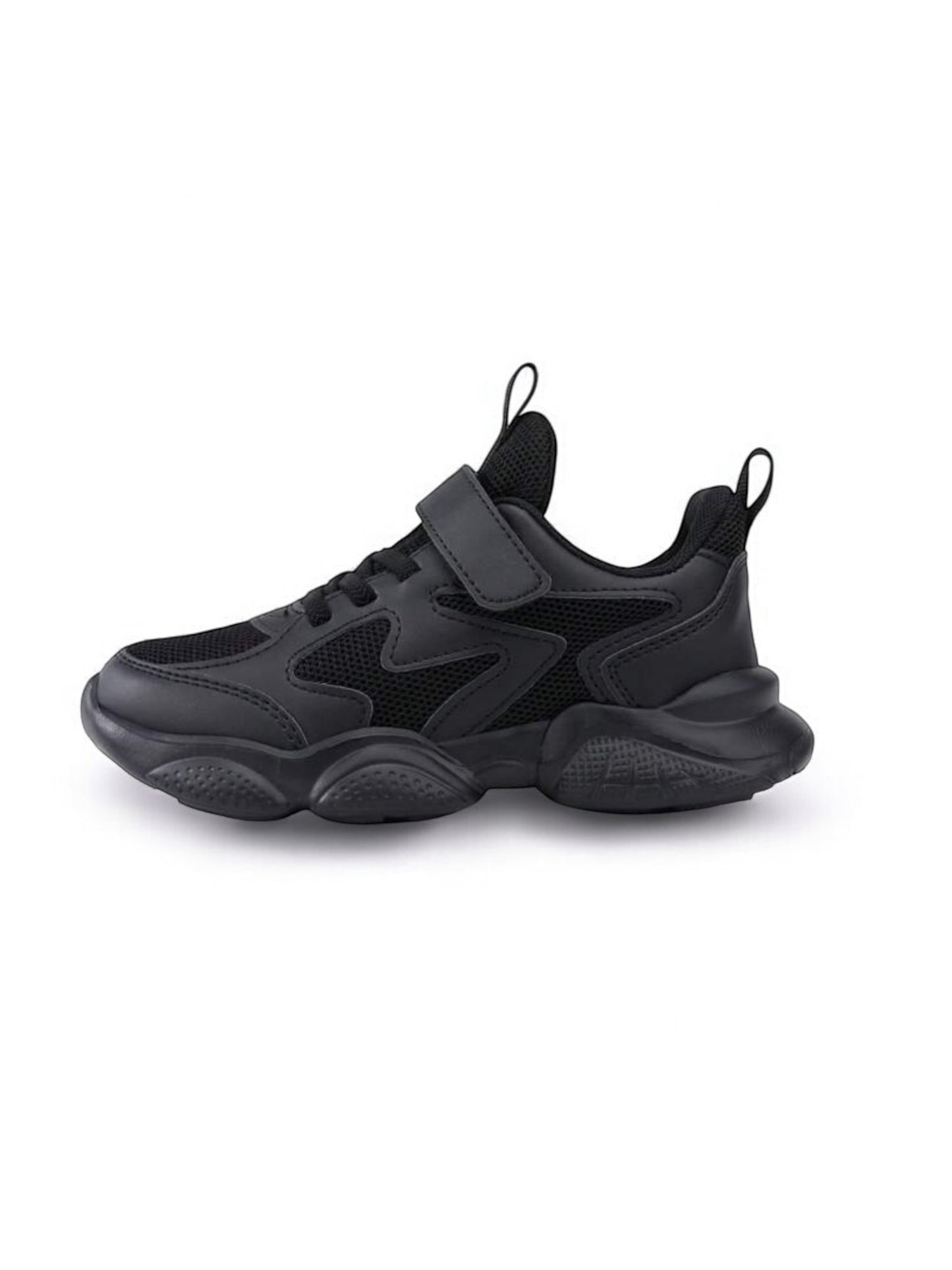 Boy black Velcro strap sneakers 2k5