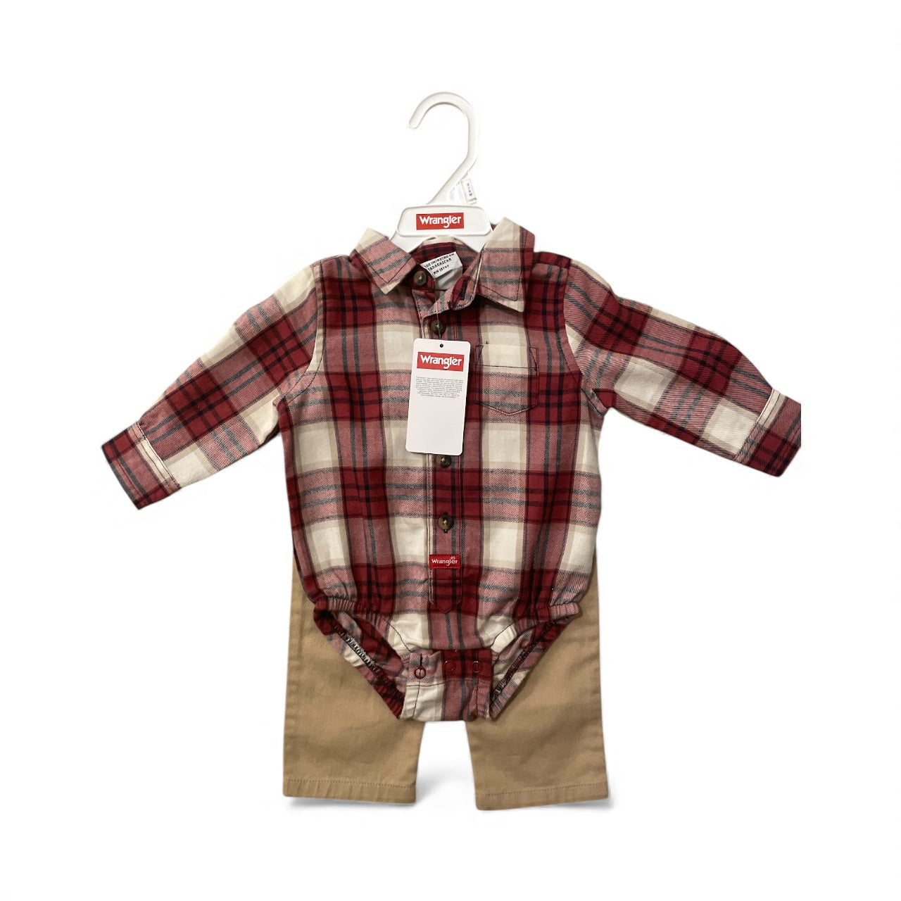 Rangler baby plaid 2pc set