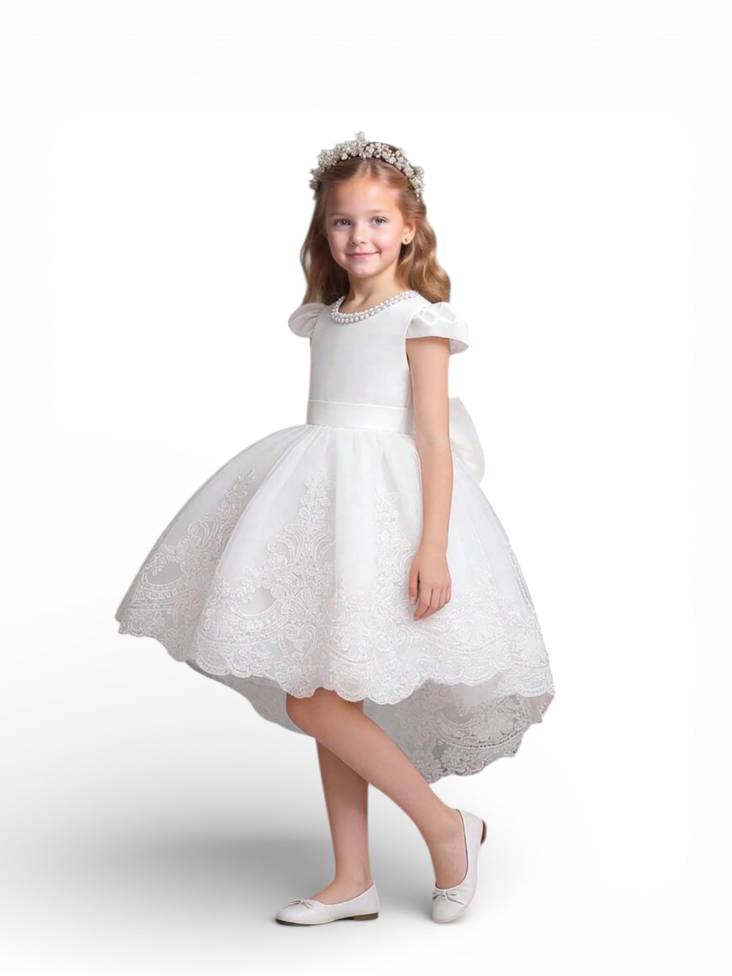 Girls white formal dress 2k4