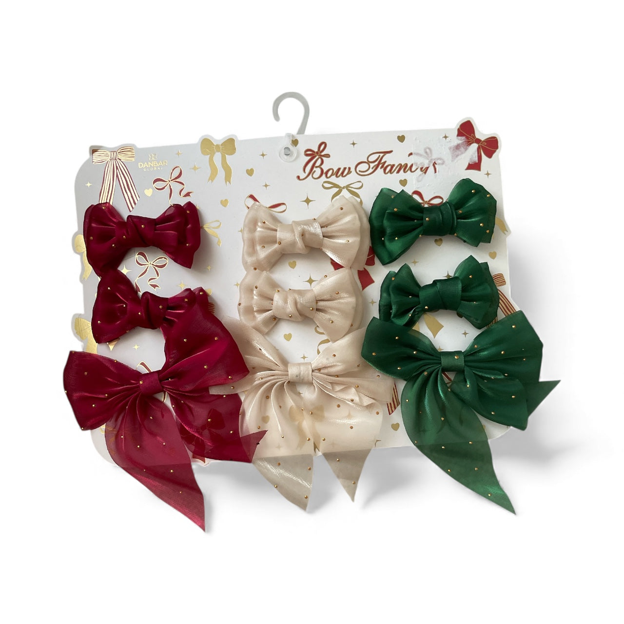 Christmas baby hair bow set