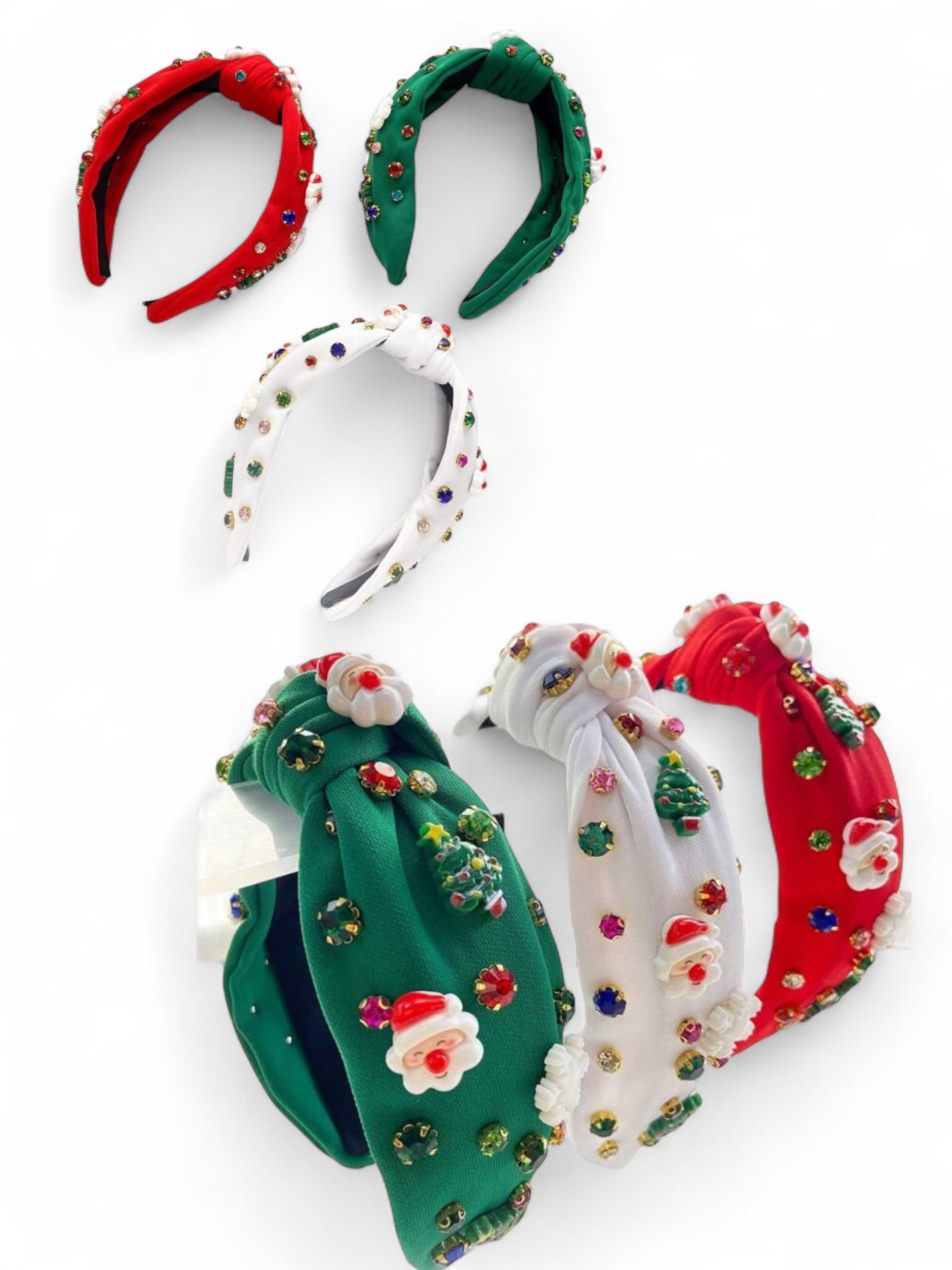 Christmas headbands with Santa head
