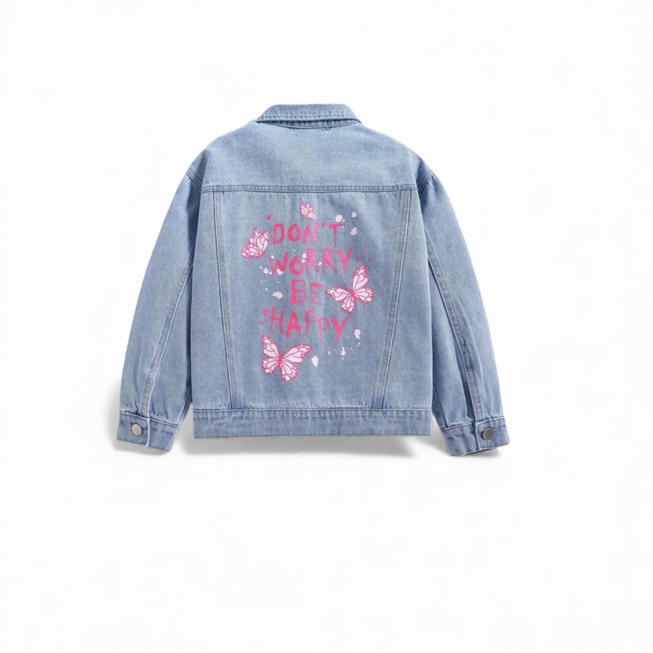 Don’t worry be happy girls jeans jacket