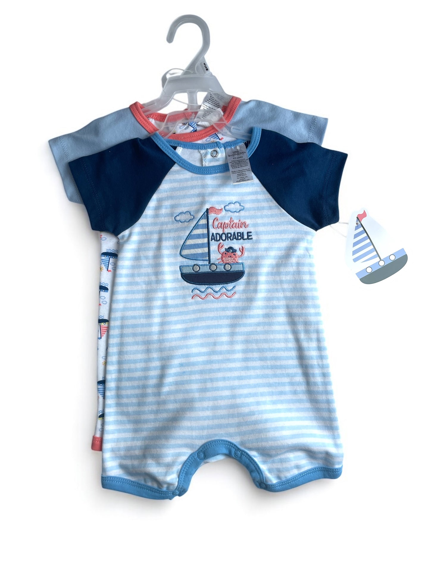 Captain adorable baby 2pc jumper set