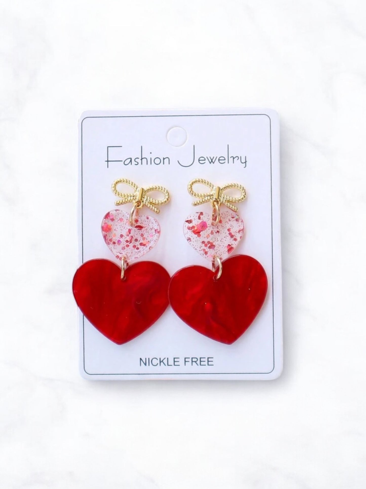 Hearts fashion jewelry earring set