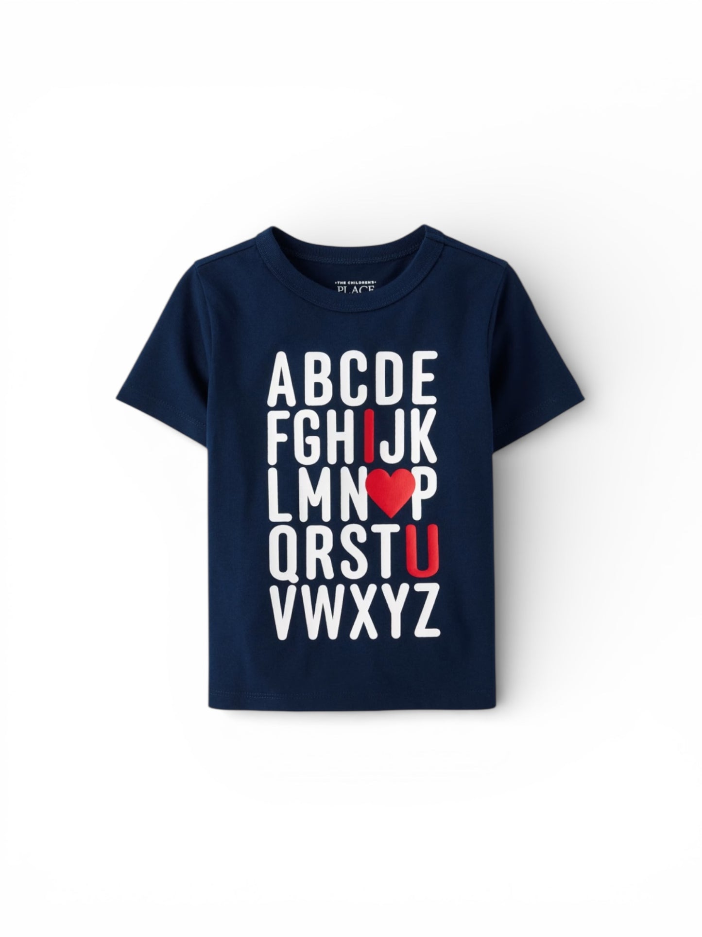 Alphabet valentines boys shirt