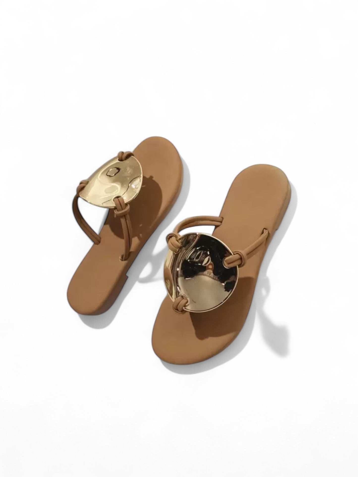Gold medal buckle girls slides