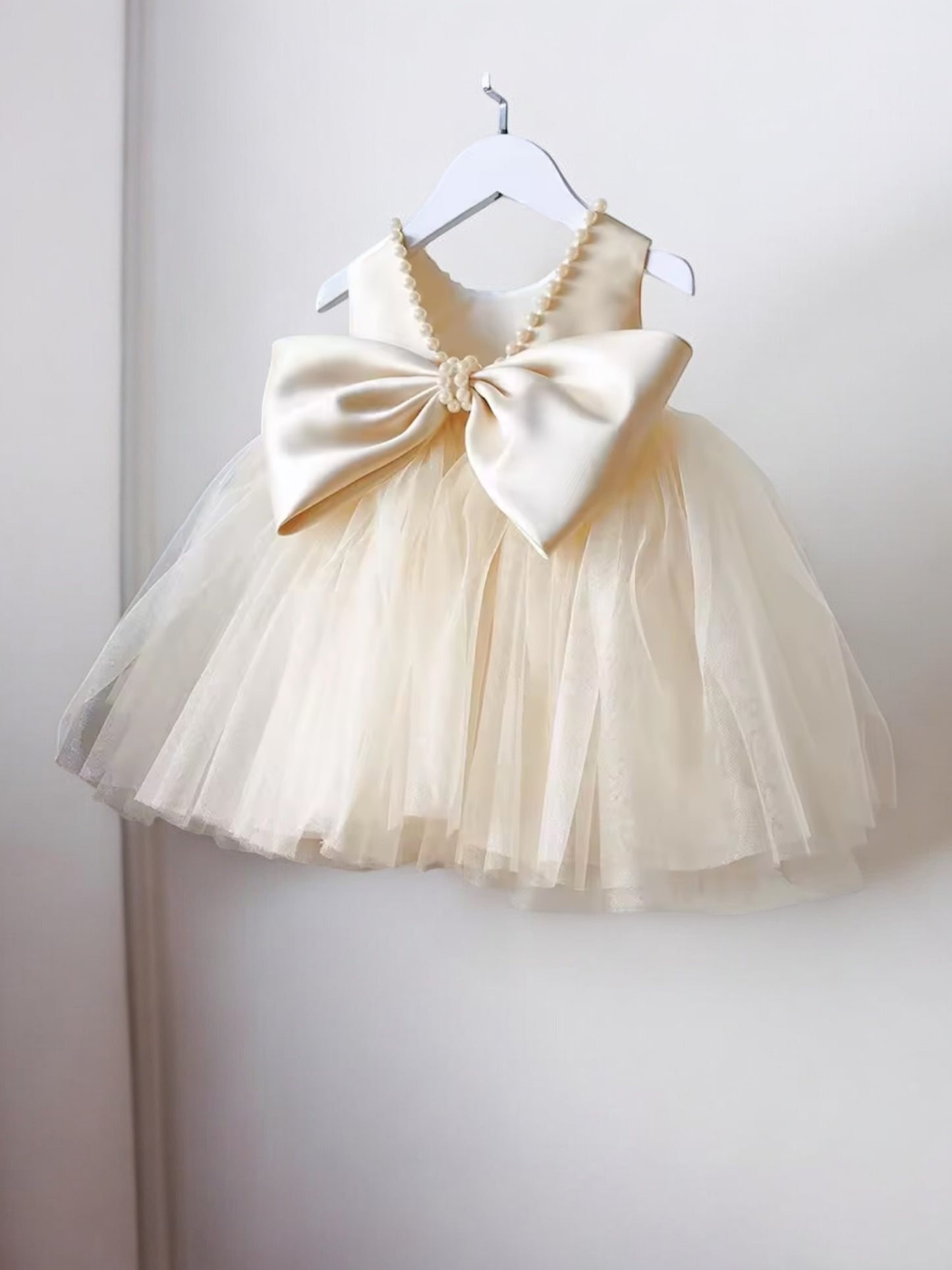 Champagne girls formal dress