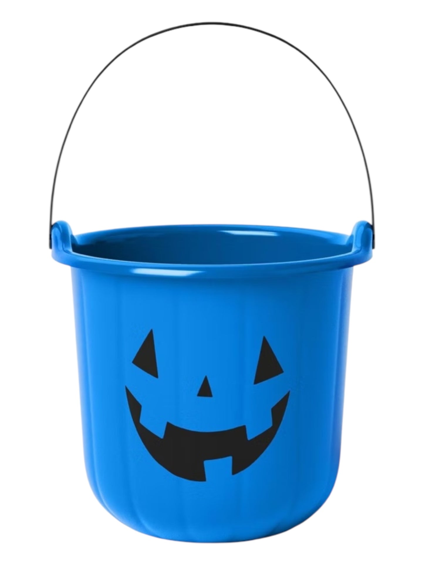 Blue Halloween treat bucket