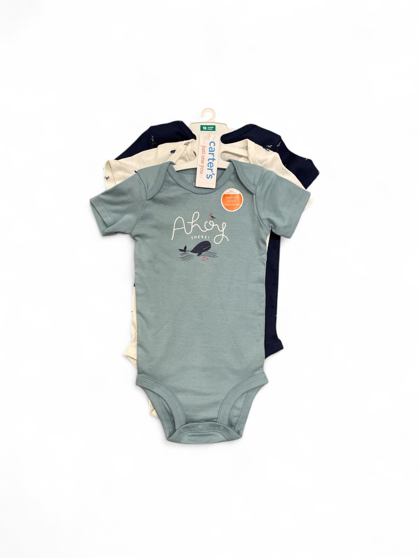 Carters ahoy 3 pc onesies baby set