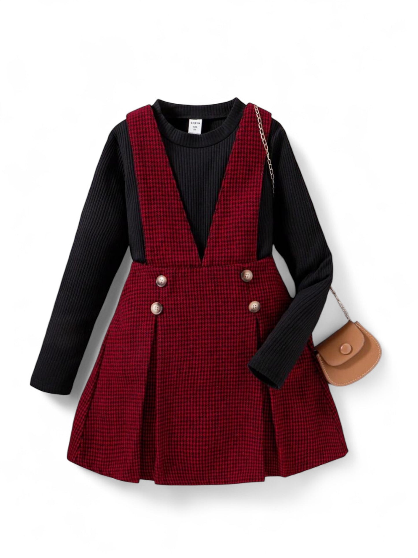 Black long sleeve with red girls jumper