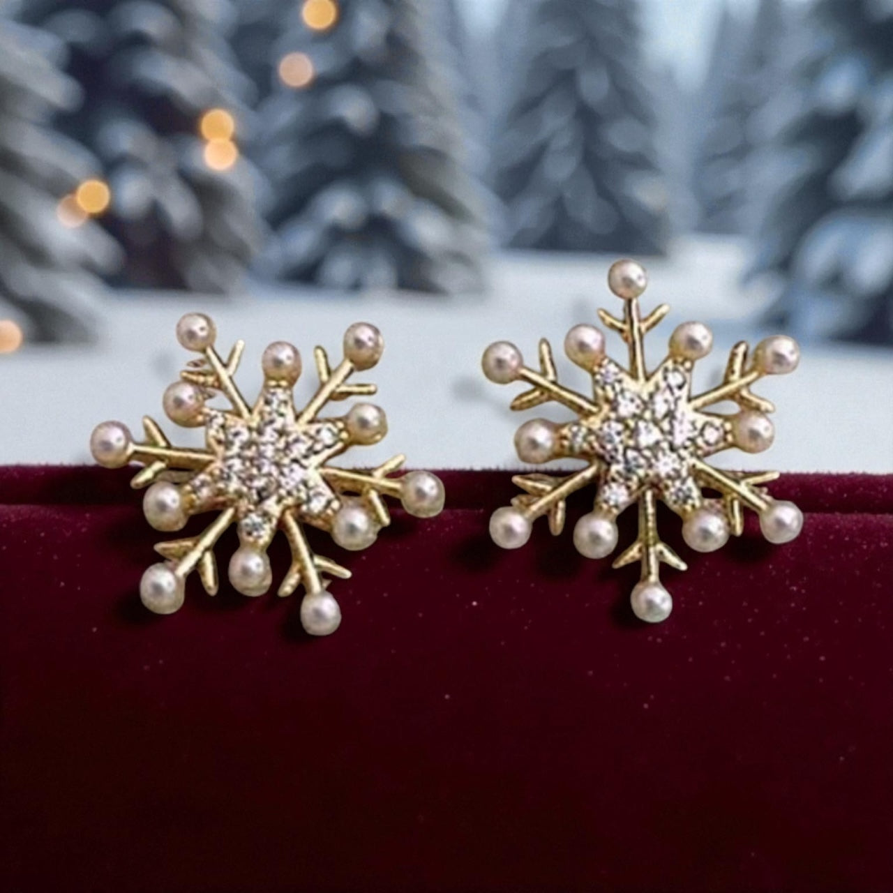 Snow flake earring