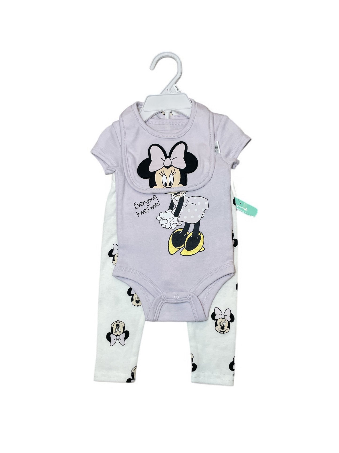 Everyone loves me Minnie baby onsies set