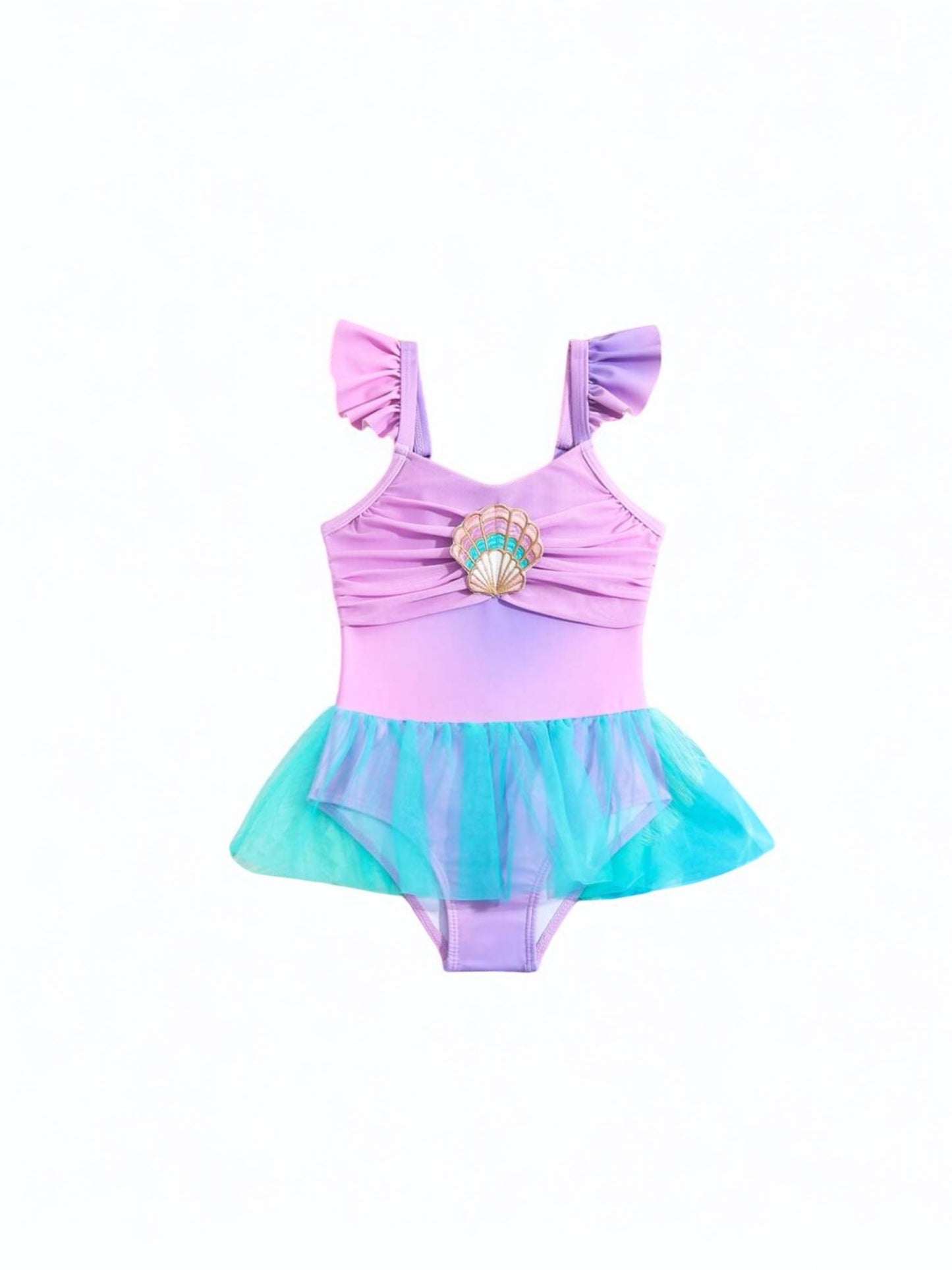 Light purple mermaid baby swimsuit