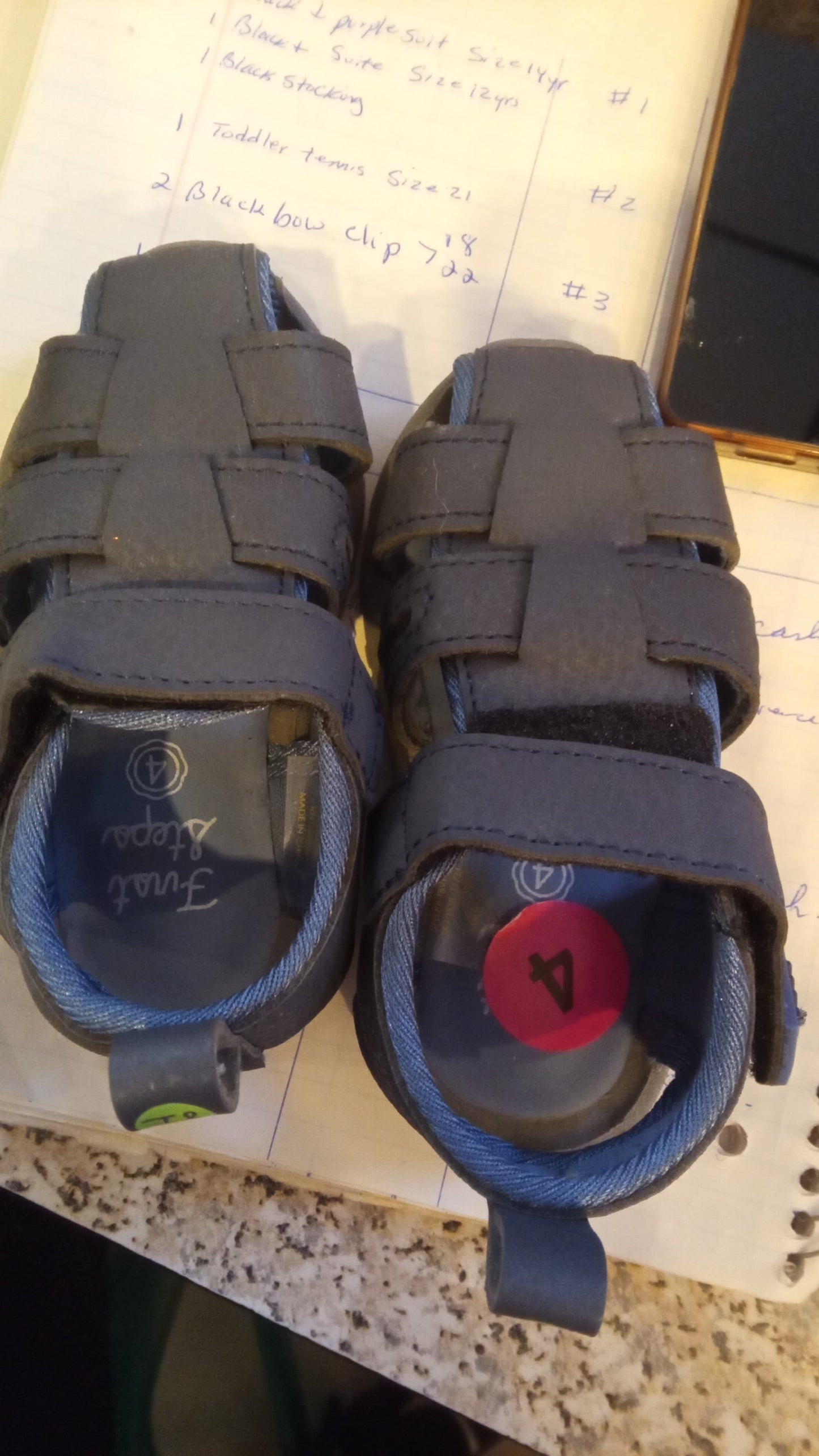 First step baby sandals