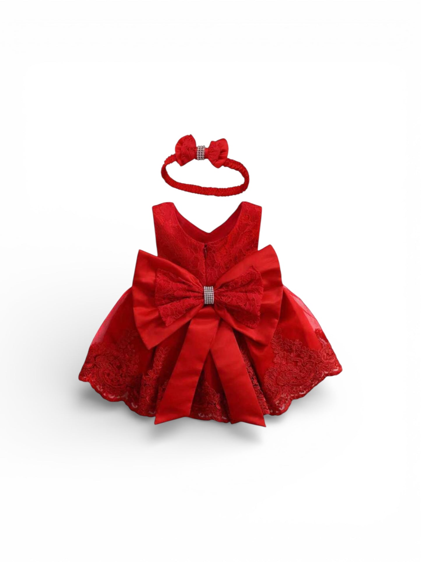 Red dress with headband