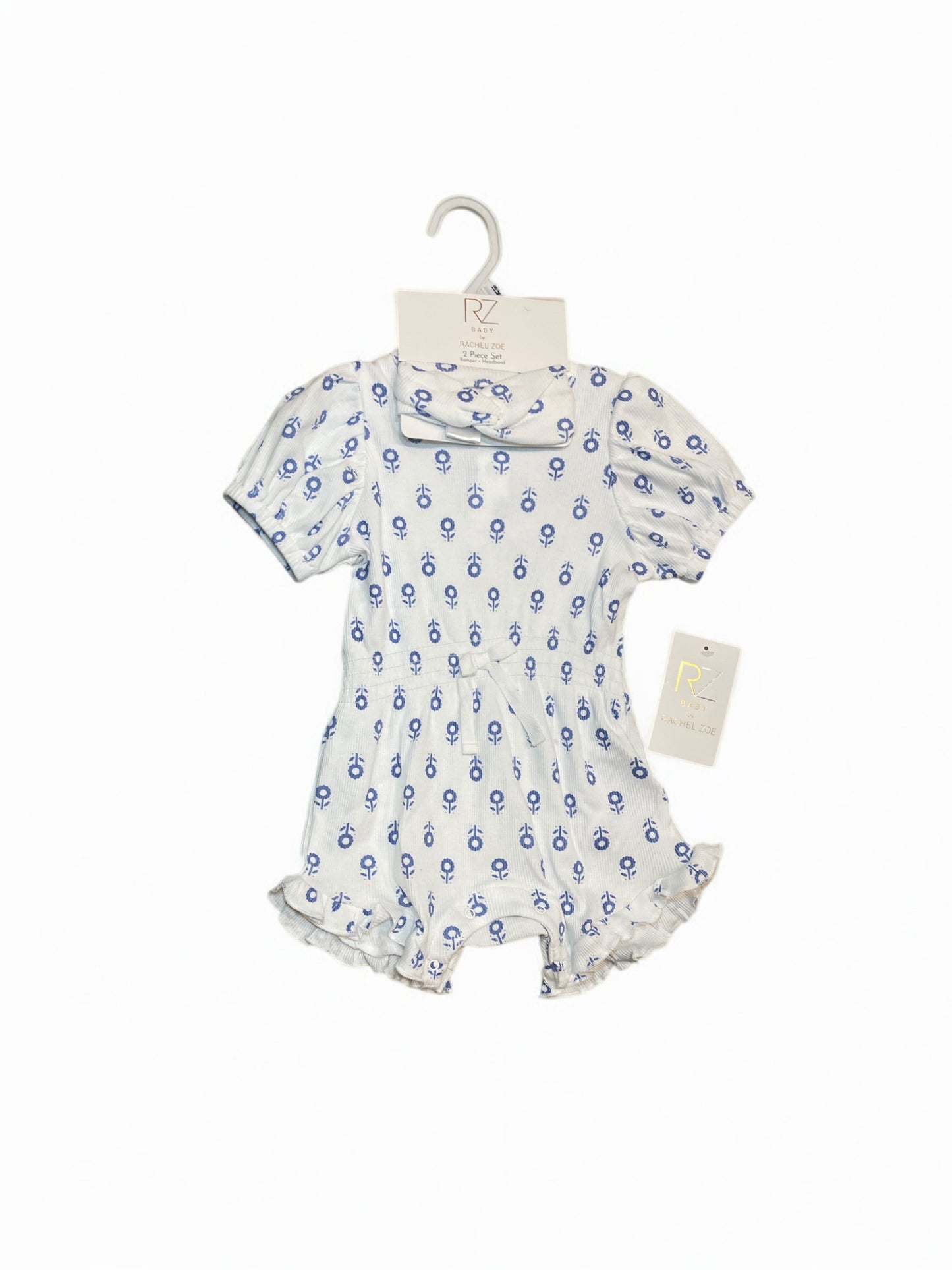 Rachel Zoe 2pc jumper & headband baby set