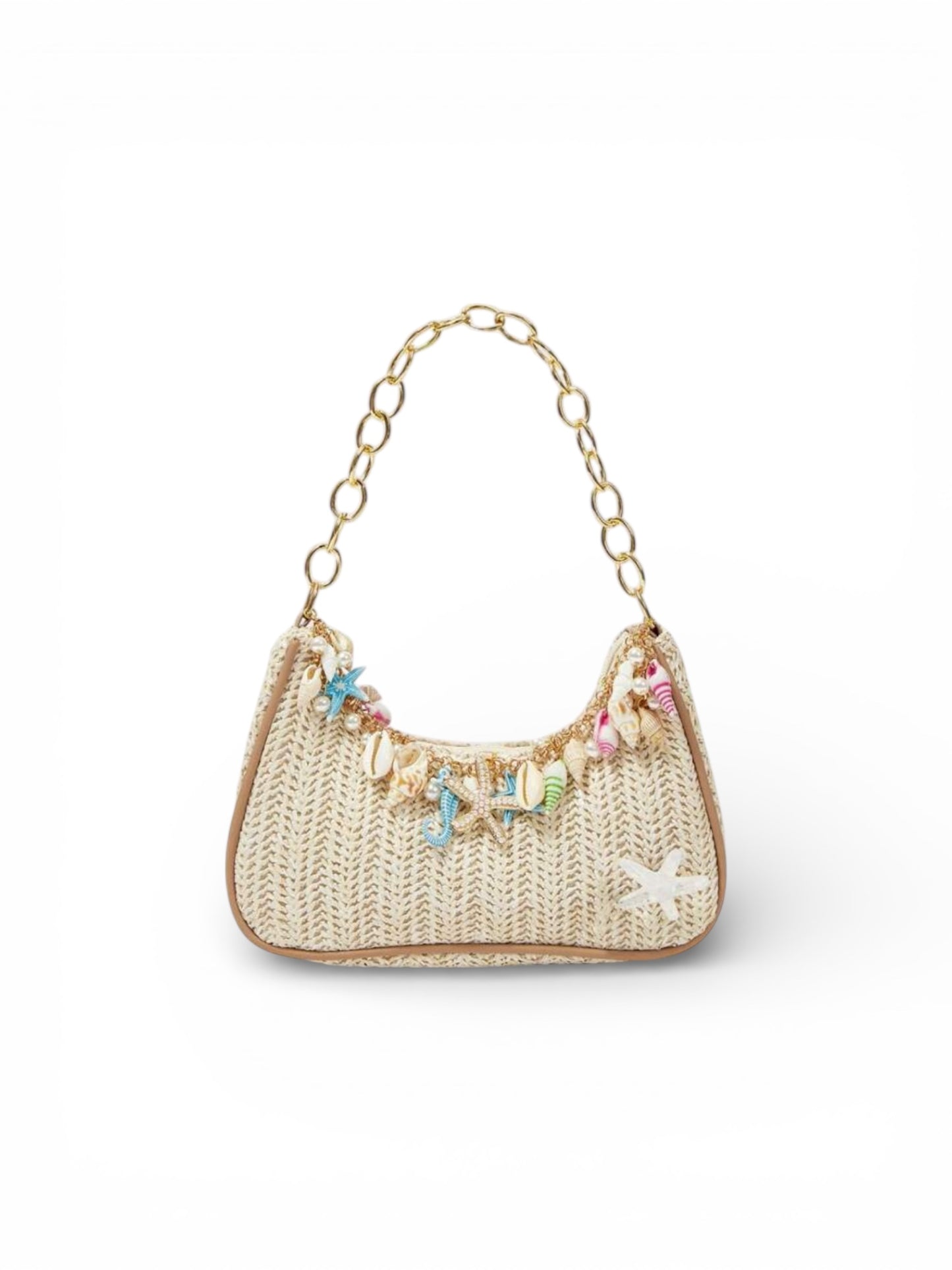 Seashell & star boho purse