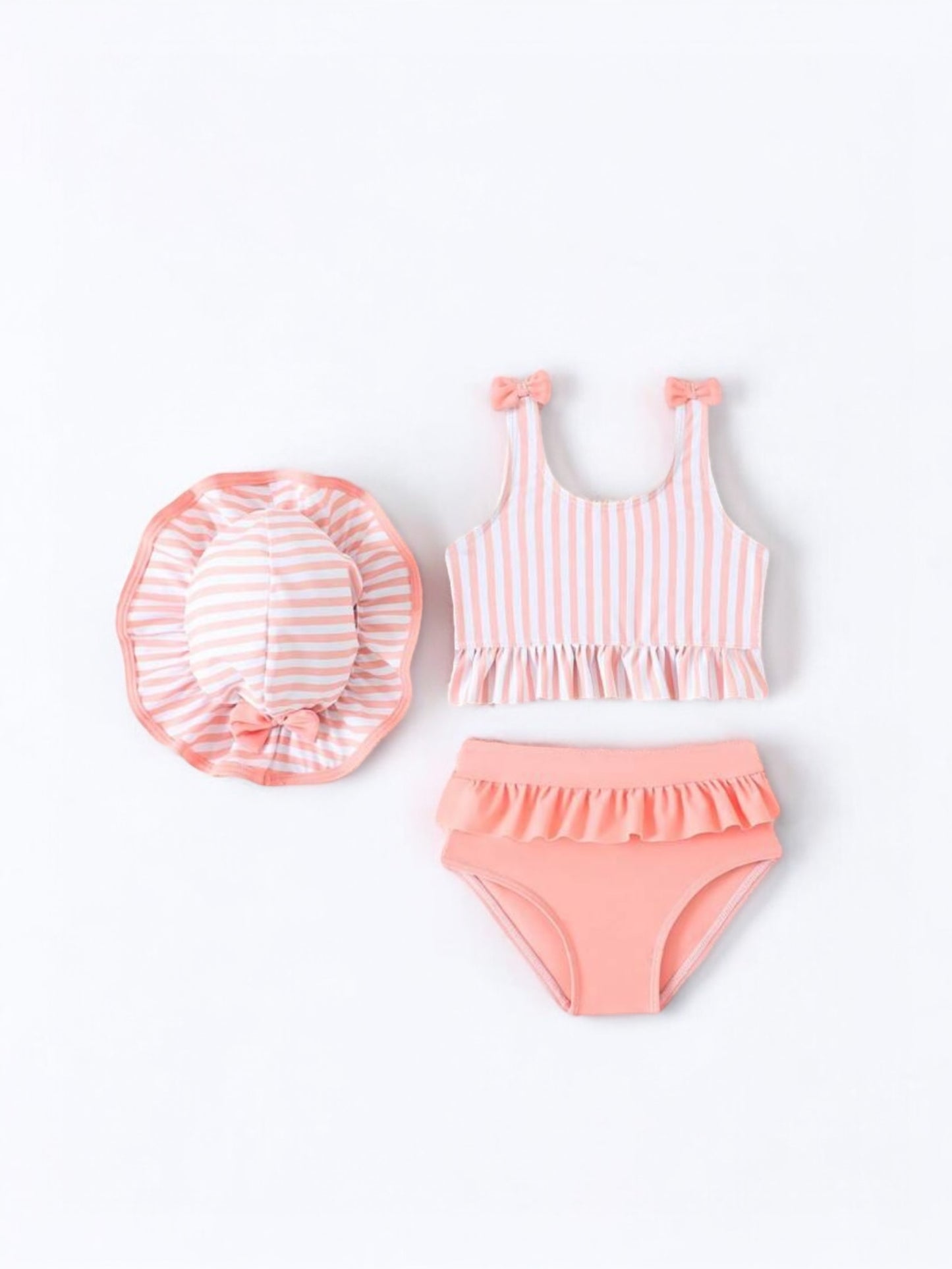 3pc peachy baby swimsuit
