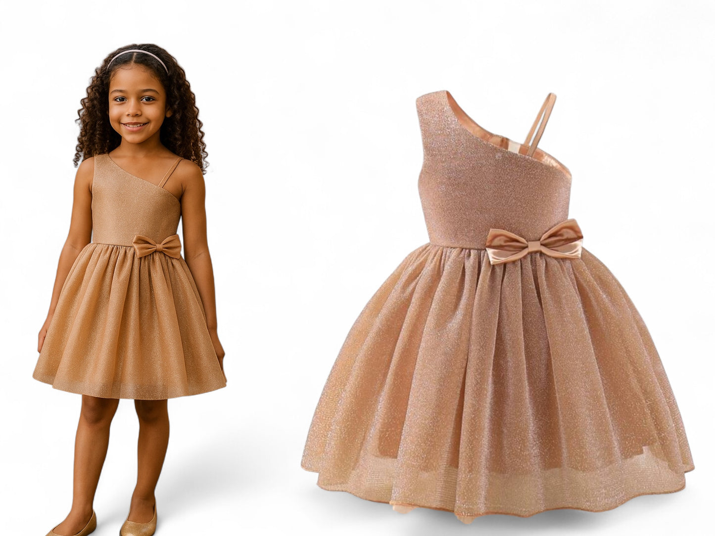 Christmas Gold girls dress 2k5
