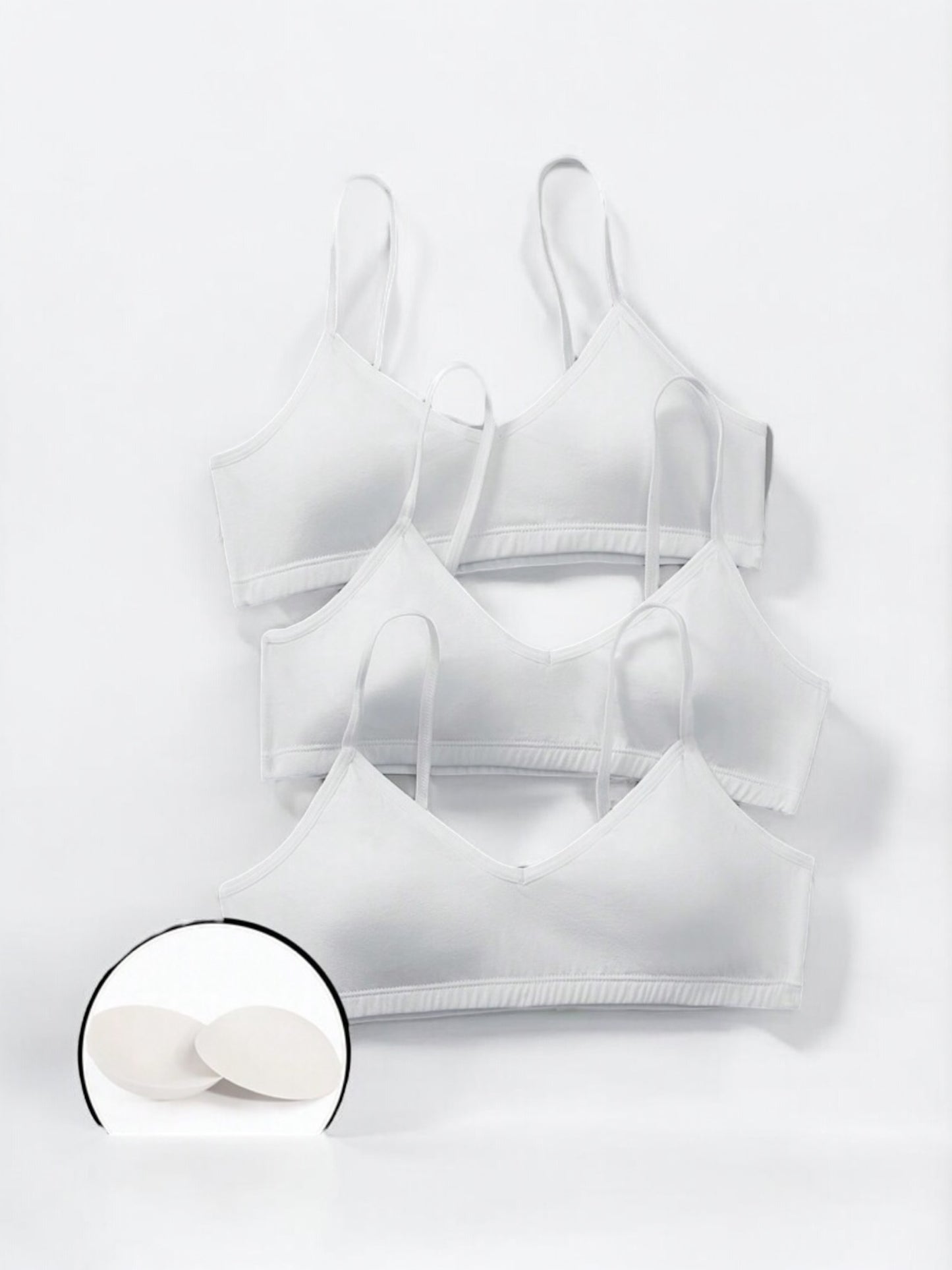 White pre teen bralette (cotton)