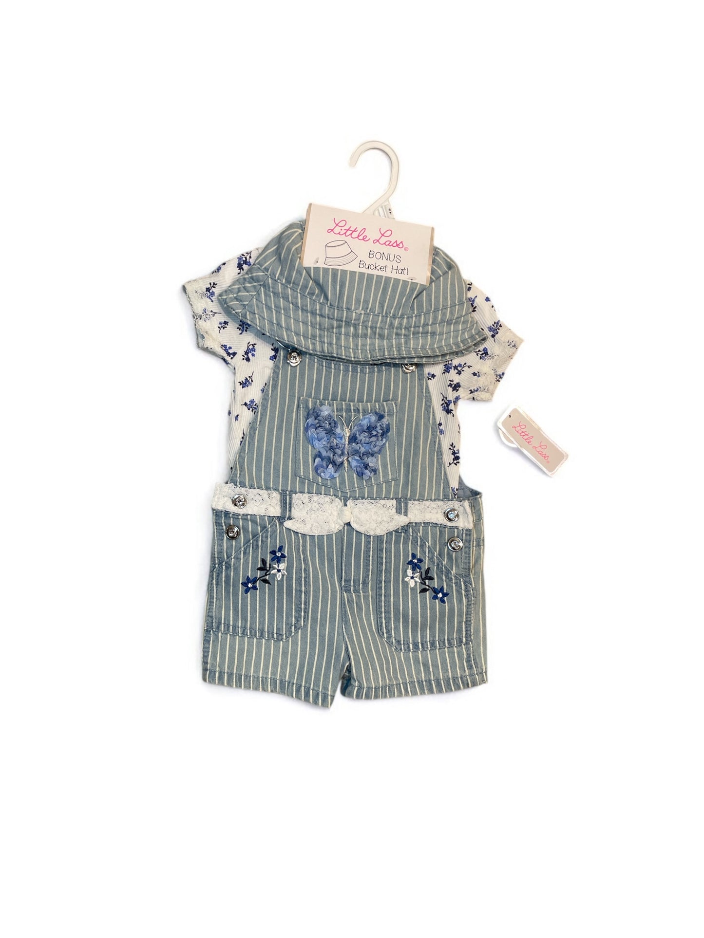 Little lass 3pc including bucket hat girl set
