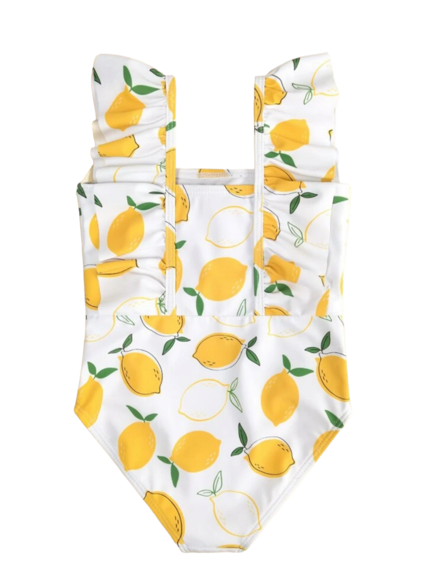 Lemon print onsie girls swimsuit