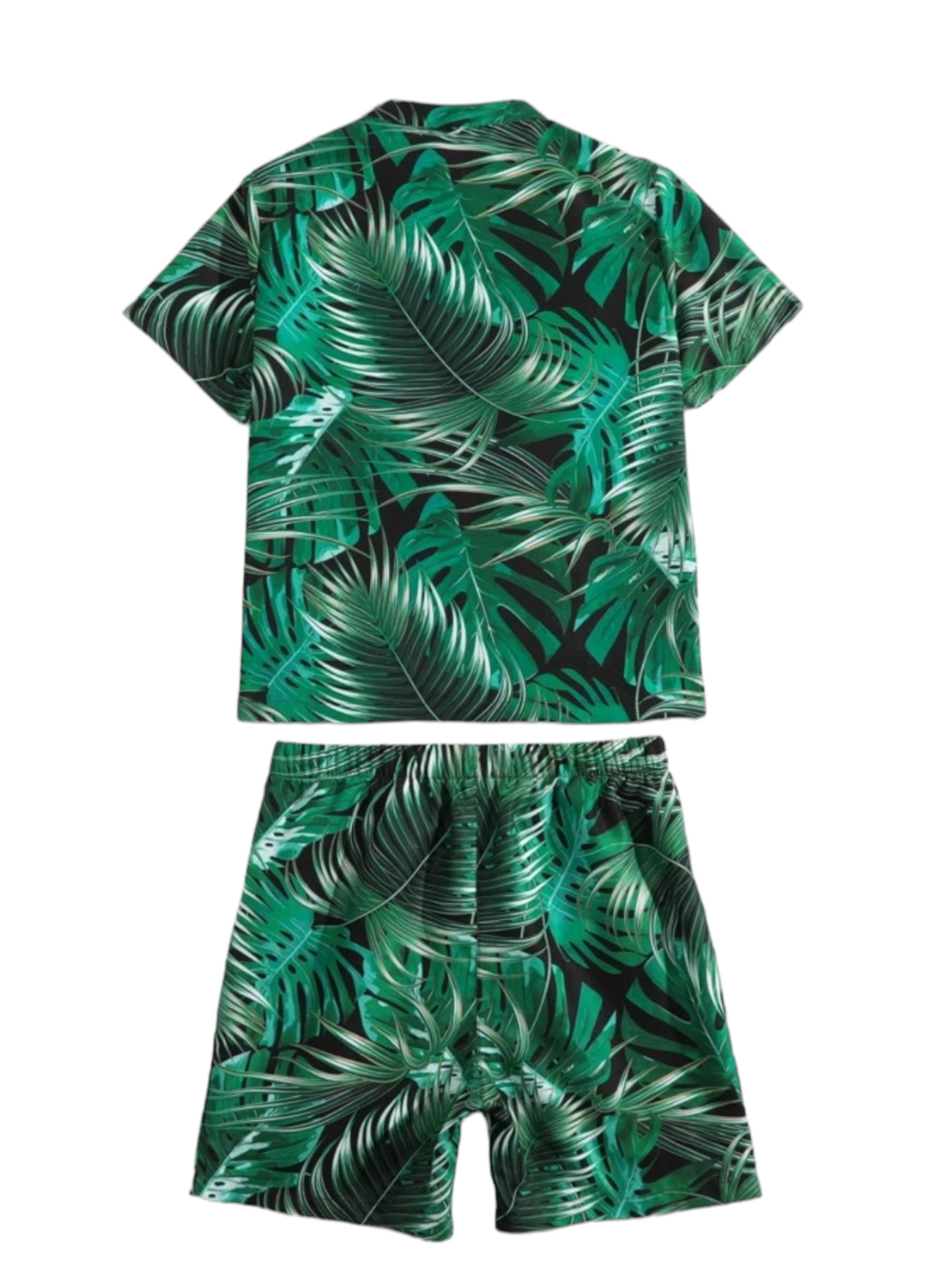 Palm print boy swimwear