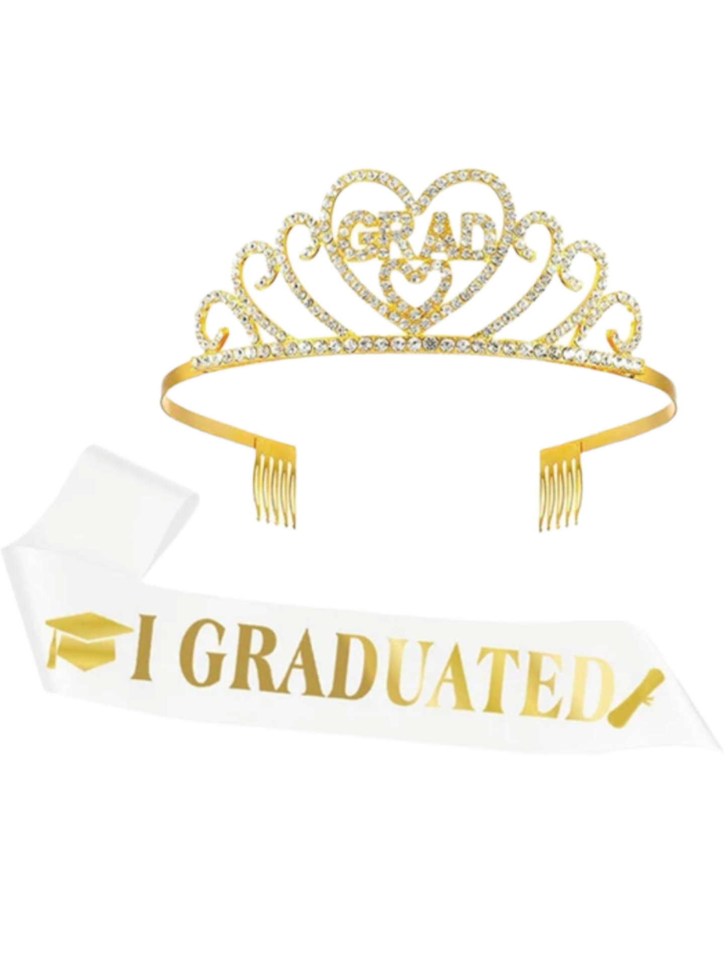 I graduated crown set with white sash