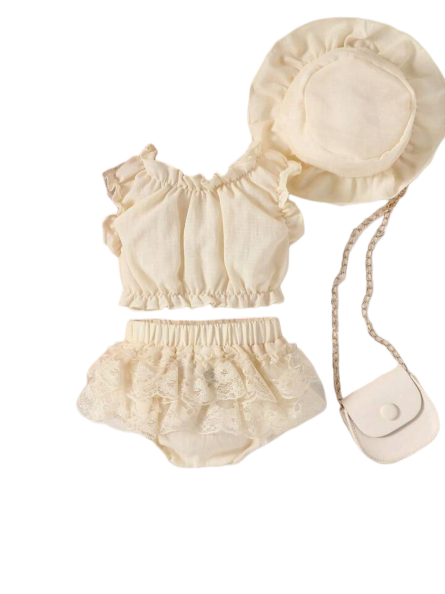 3pc cream baby set