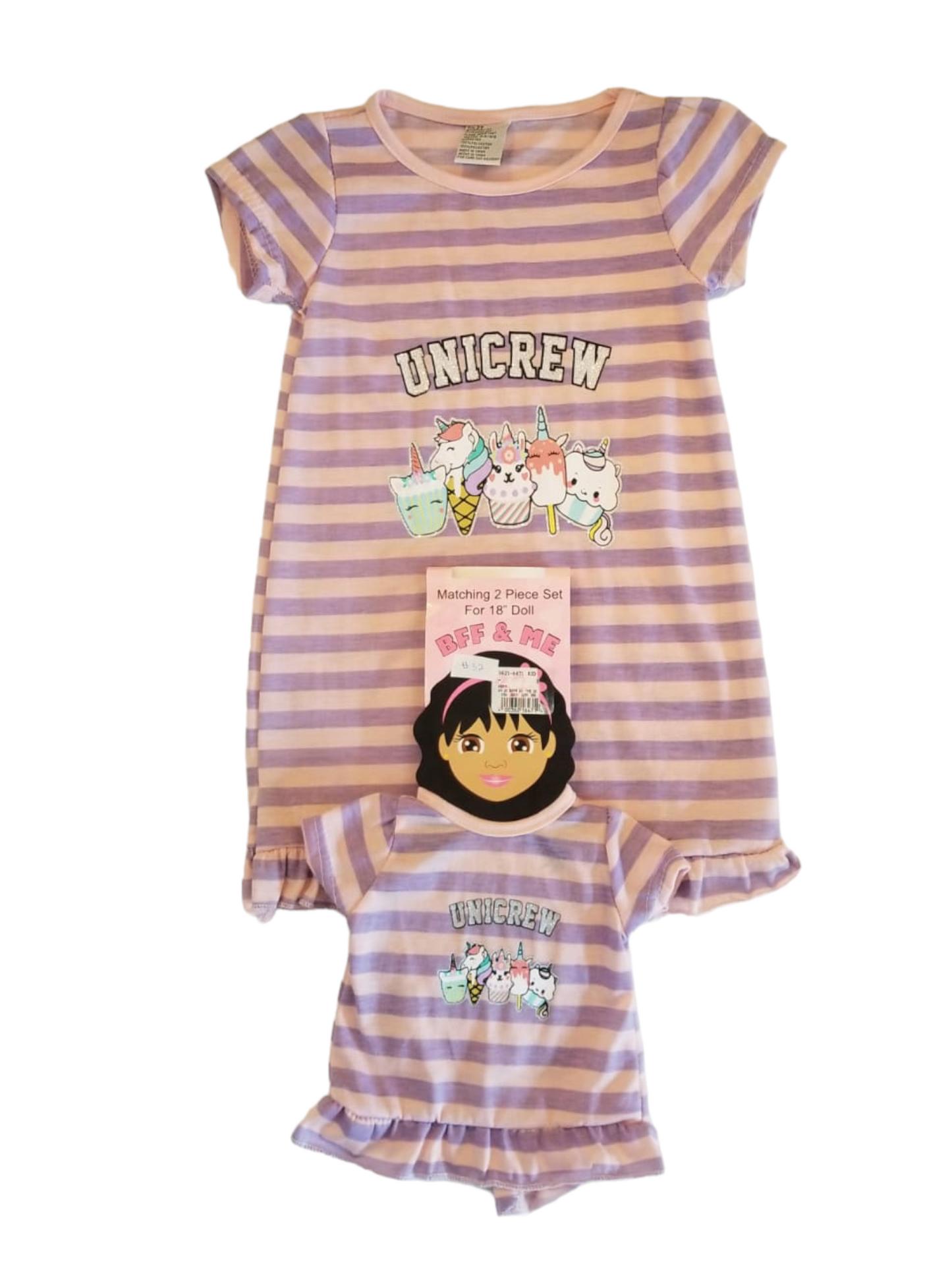 matching 2pc BFF girl pj set