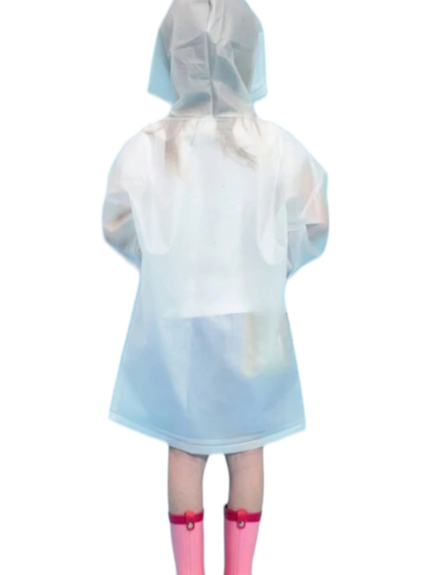 Girl unicorn transparent raincoat