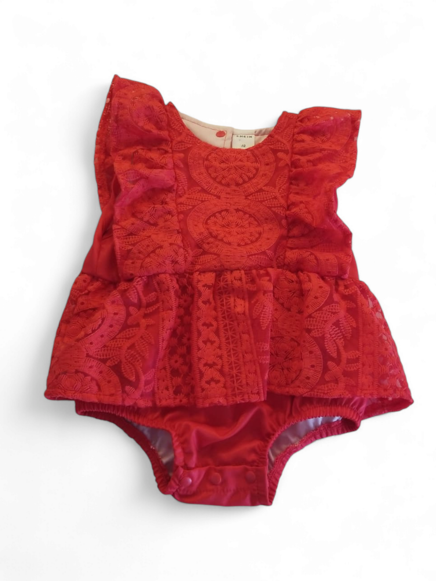 Red and baby dress rompers #3