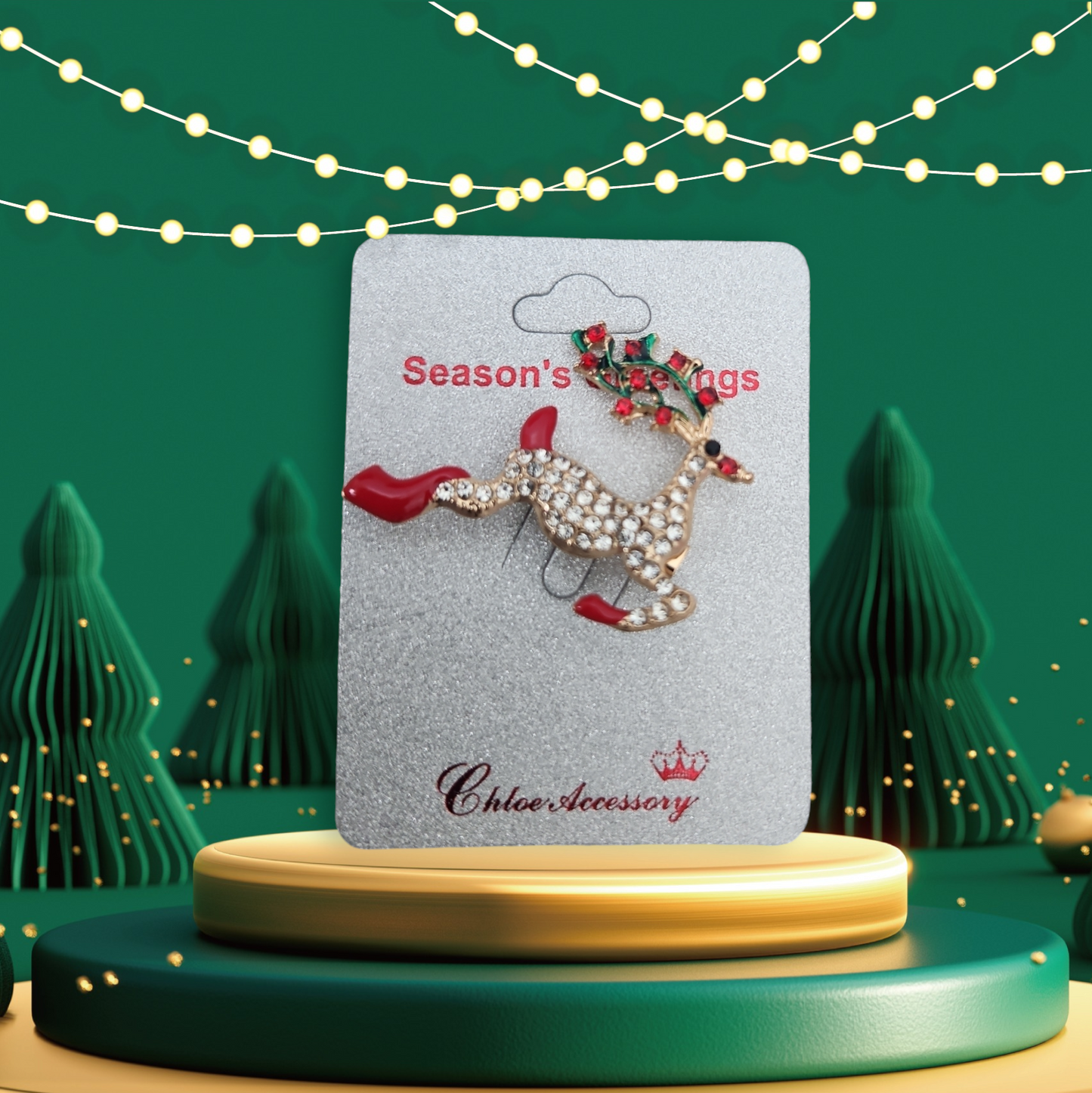 Christmas brooches