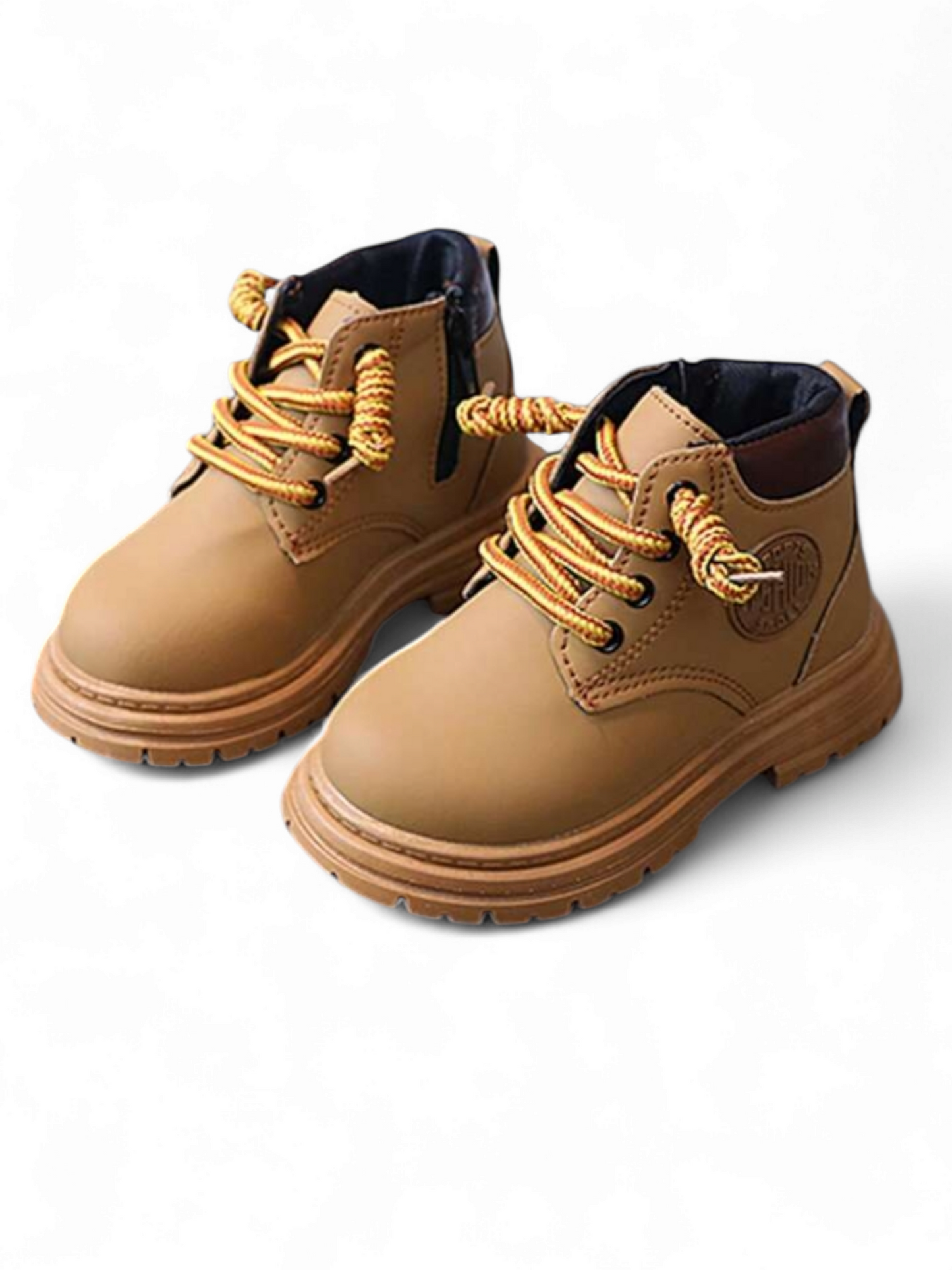 Boy laced up boots