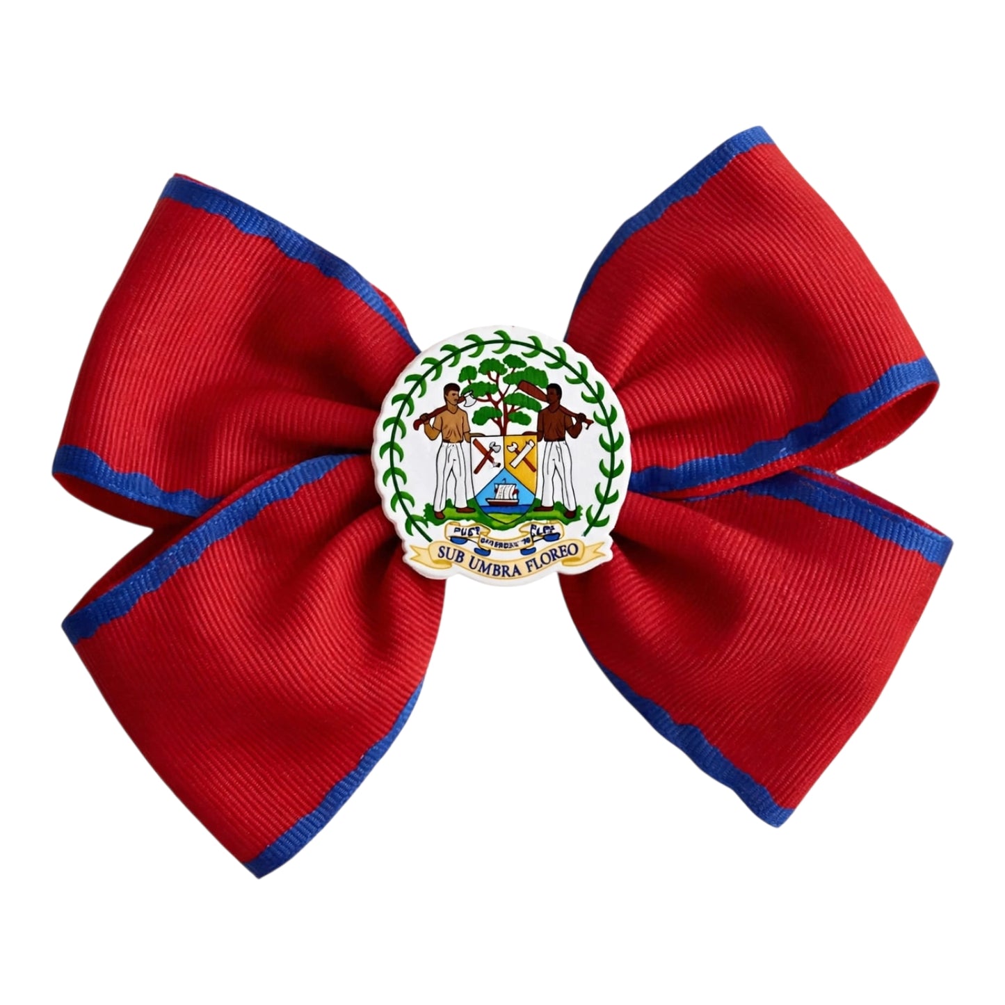 Red & blue girls Belize bow