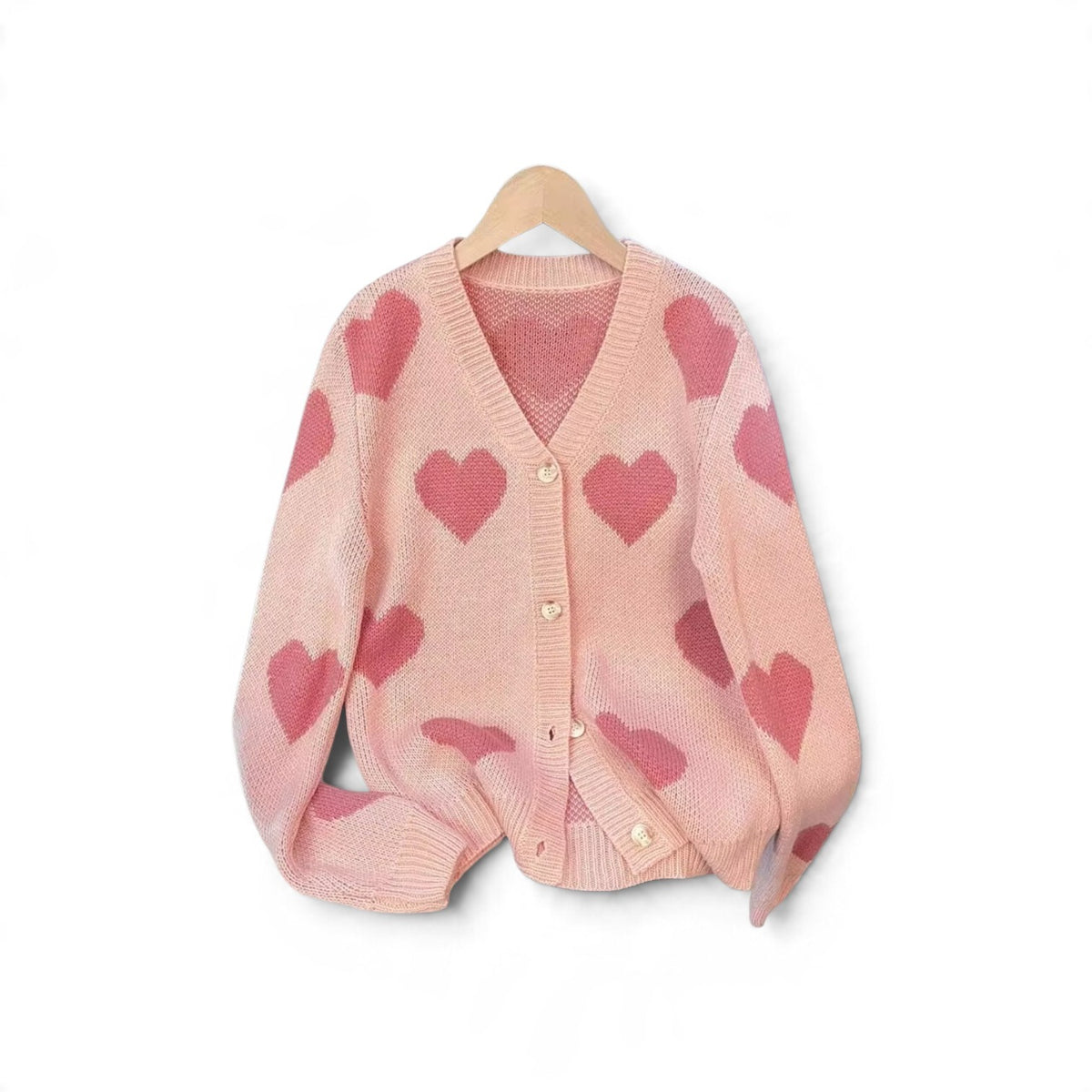 Girls heart pink sweater 2k6