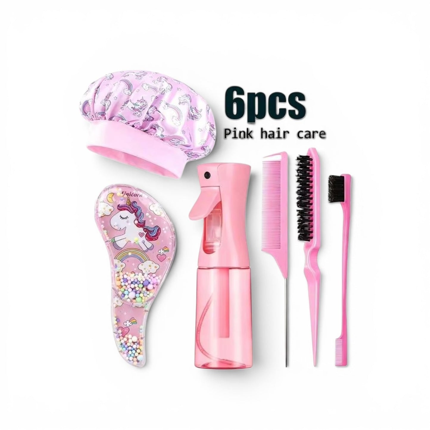 6pc hair care unicorn set