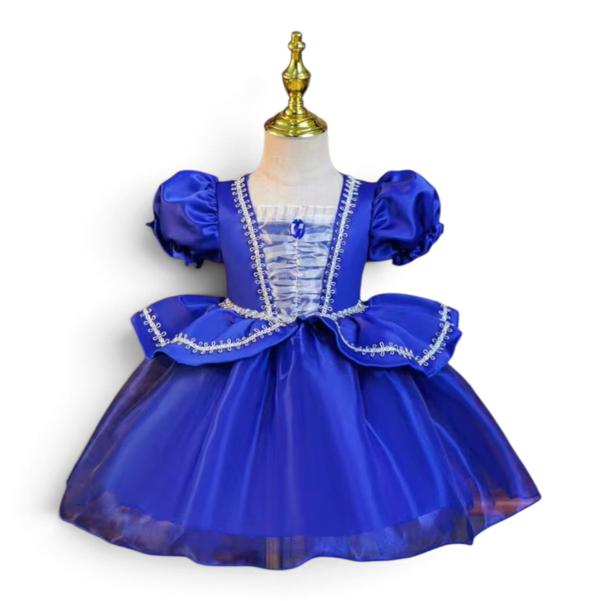 Blue princess fairy-tale baby dress