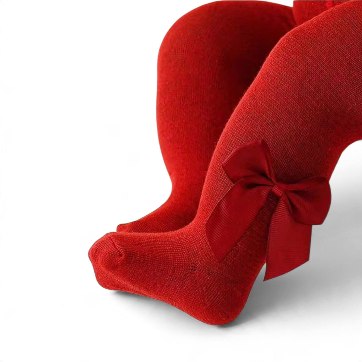 Baby red bow stockings 2k6