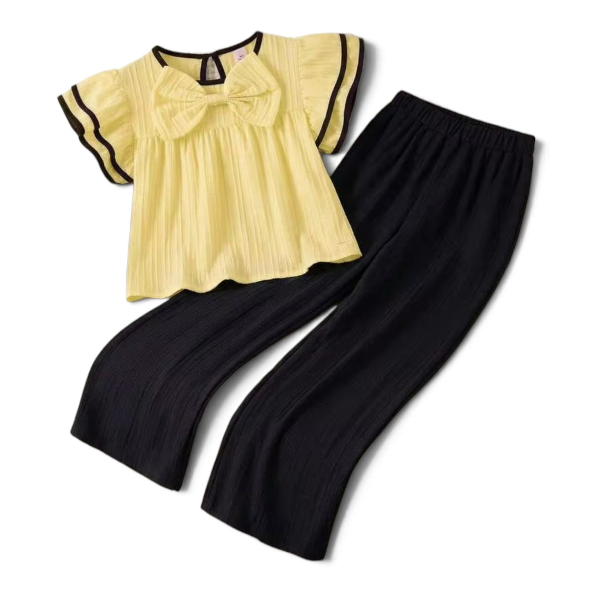 Yellow & black girls set