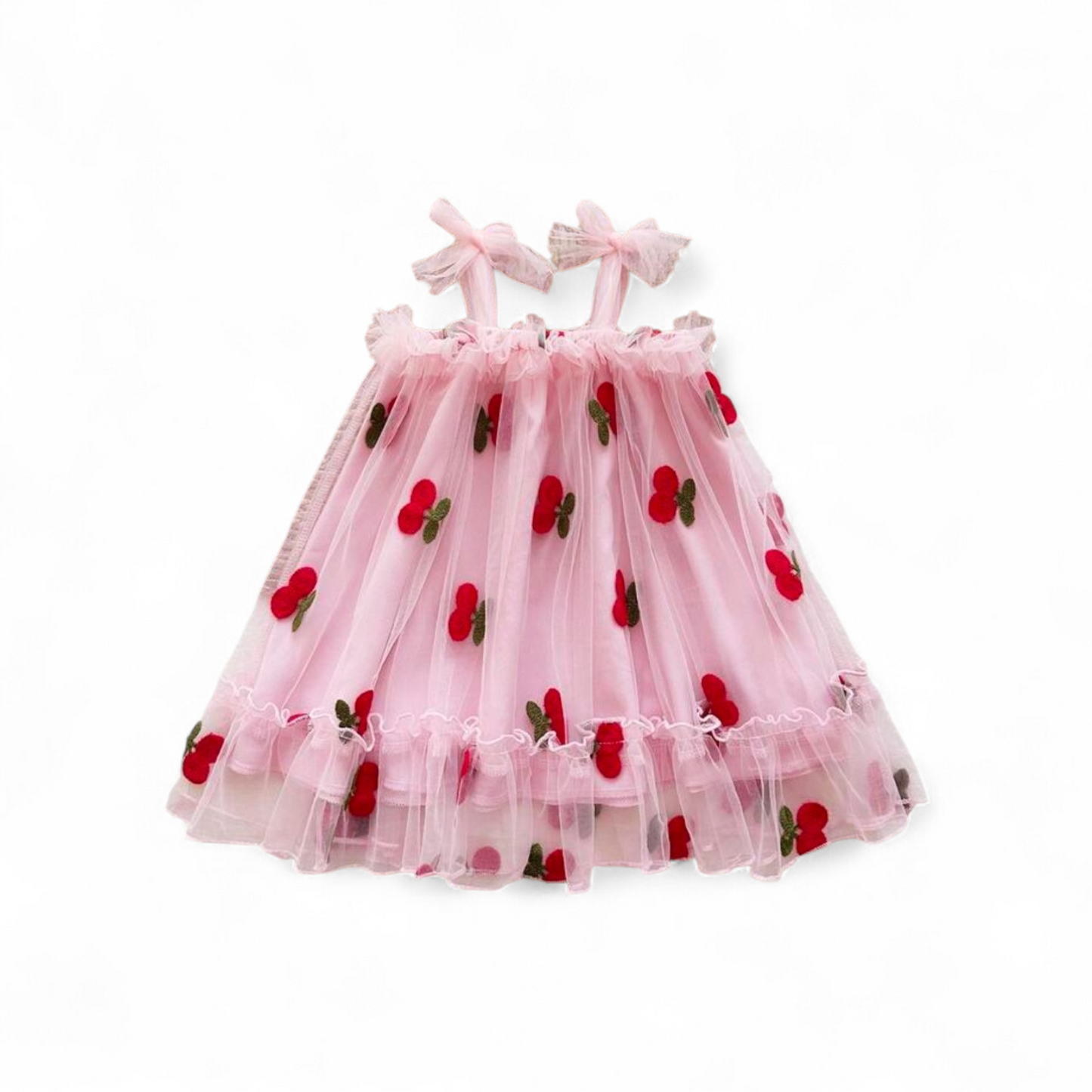 Strawberry pink baby girl dress