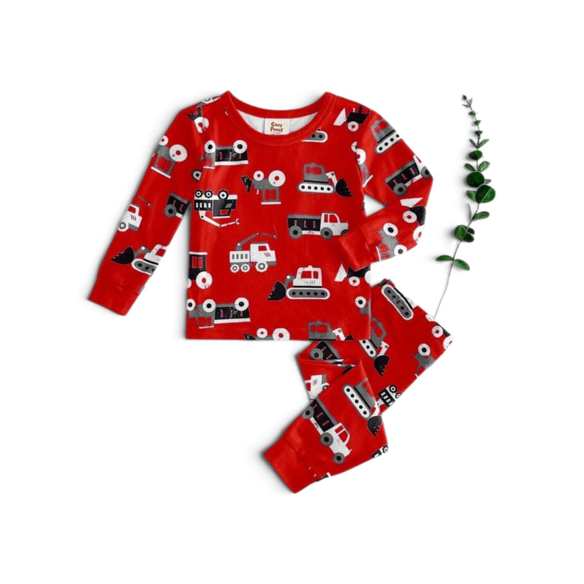 Red Fire truck baby boy pj