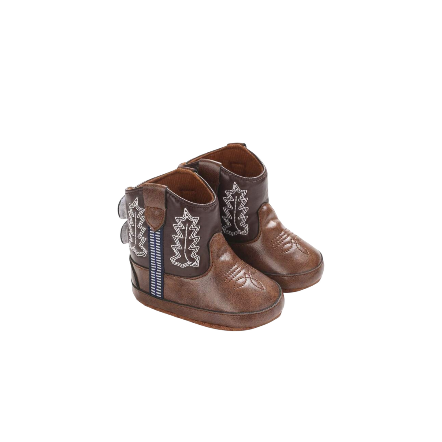 Brown baby boy cowboy boots