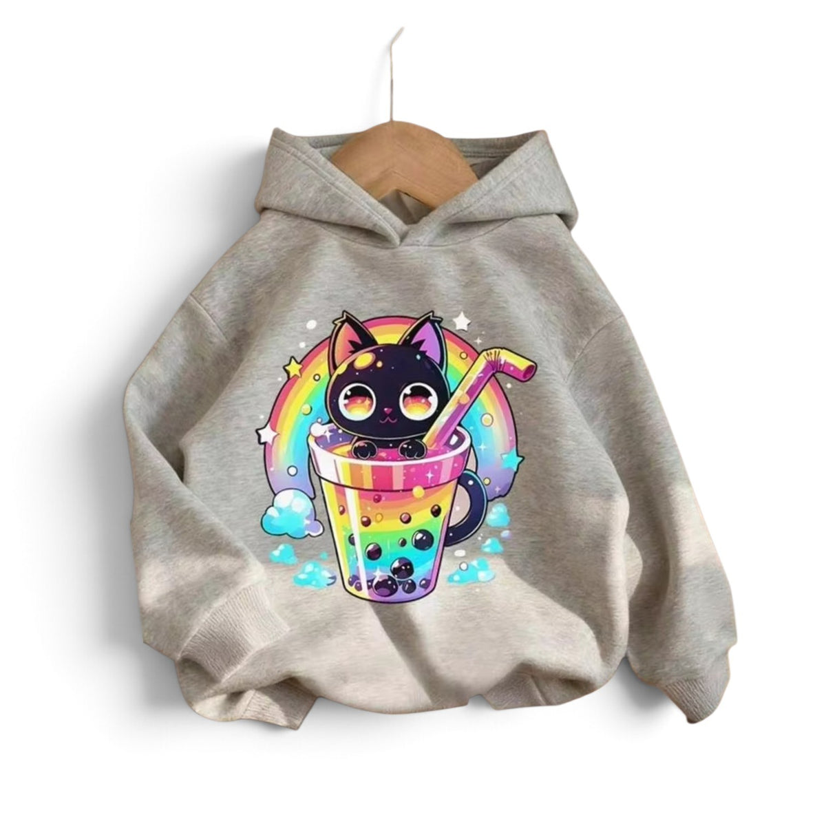 Cat Boba grey sweater