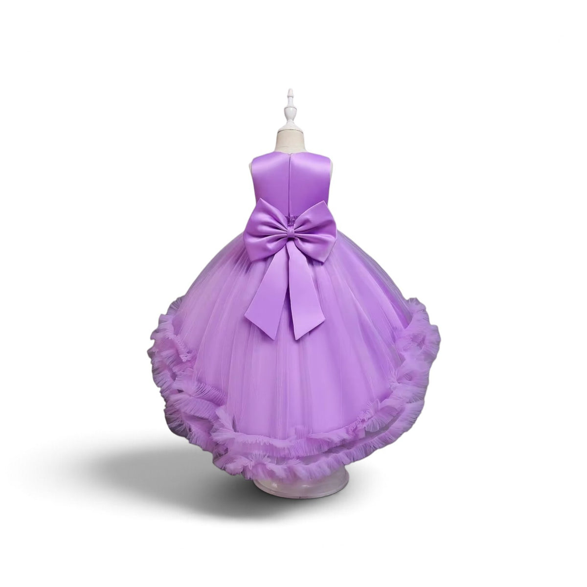 Lilac long train girls elegant guess