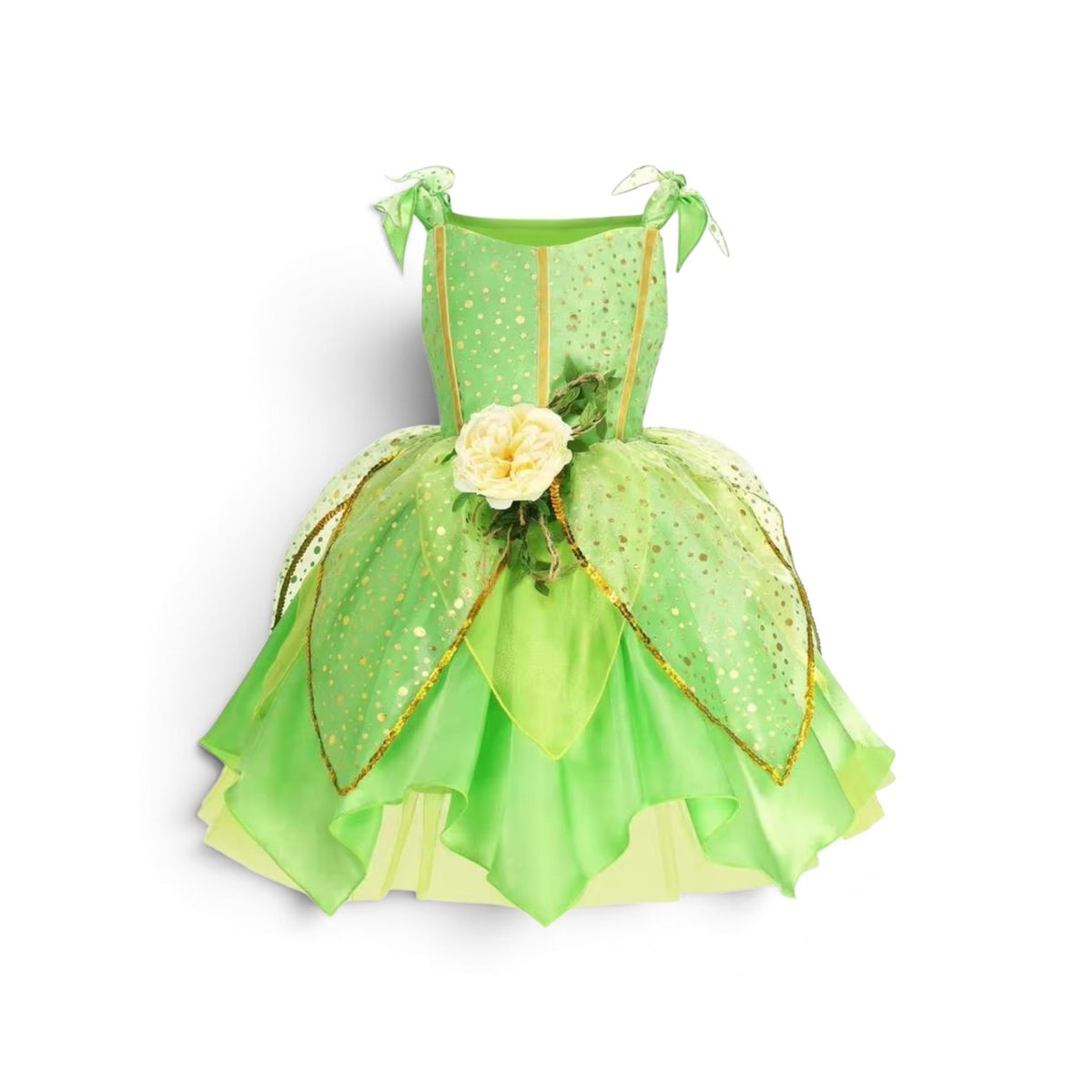 Green fairy girls dress