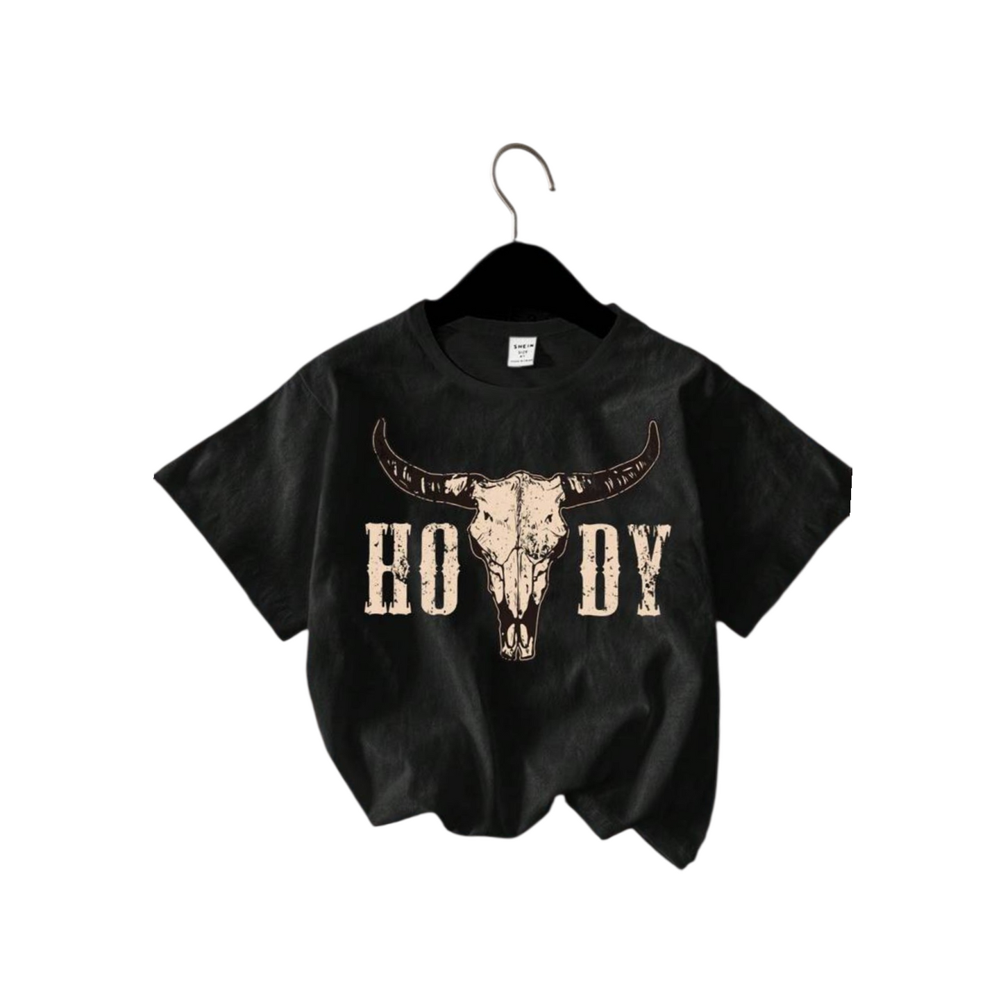Children Western black t- shirt