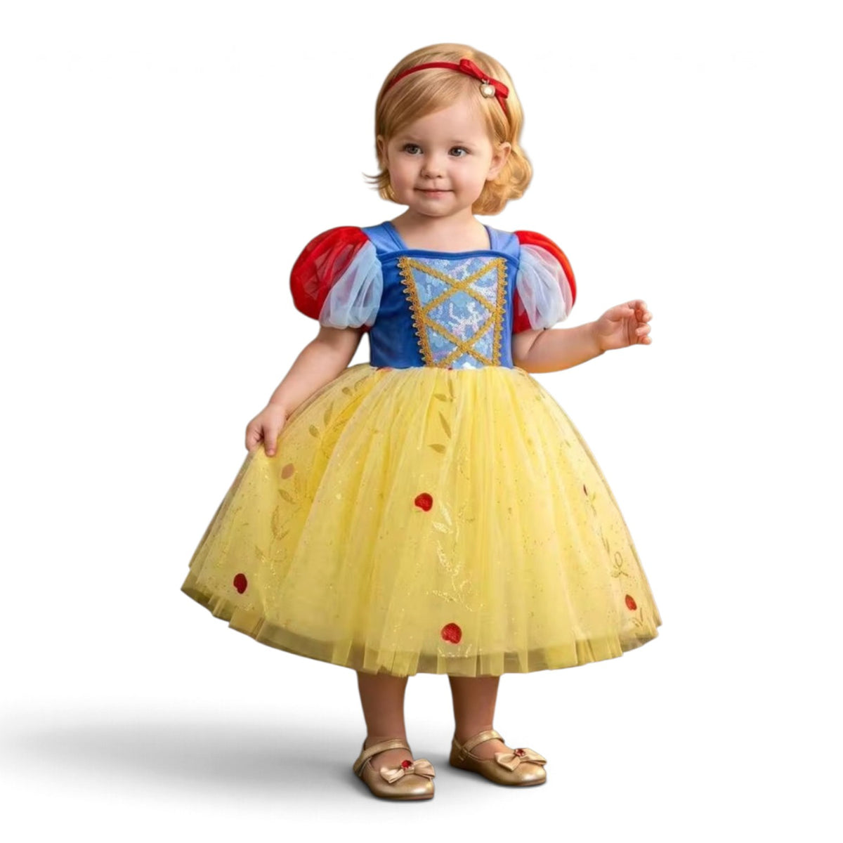 Snowwhite inspired baby girls dress