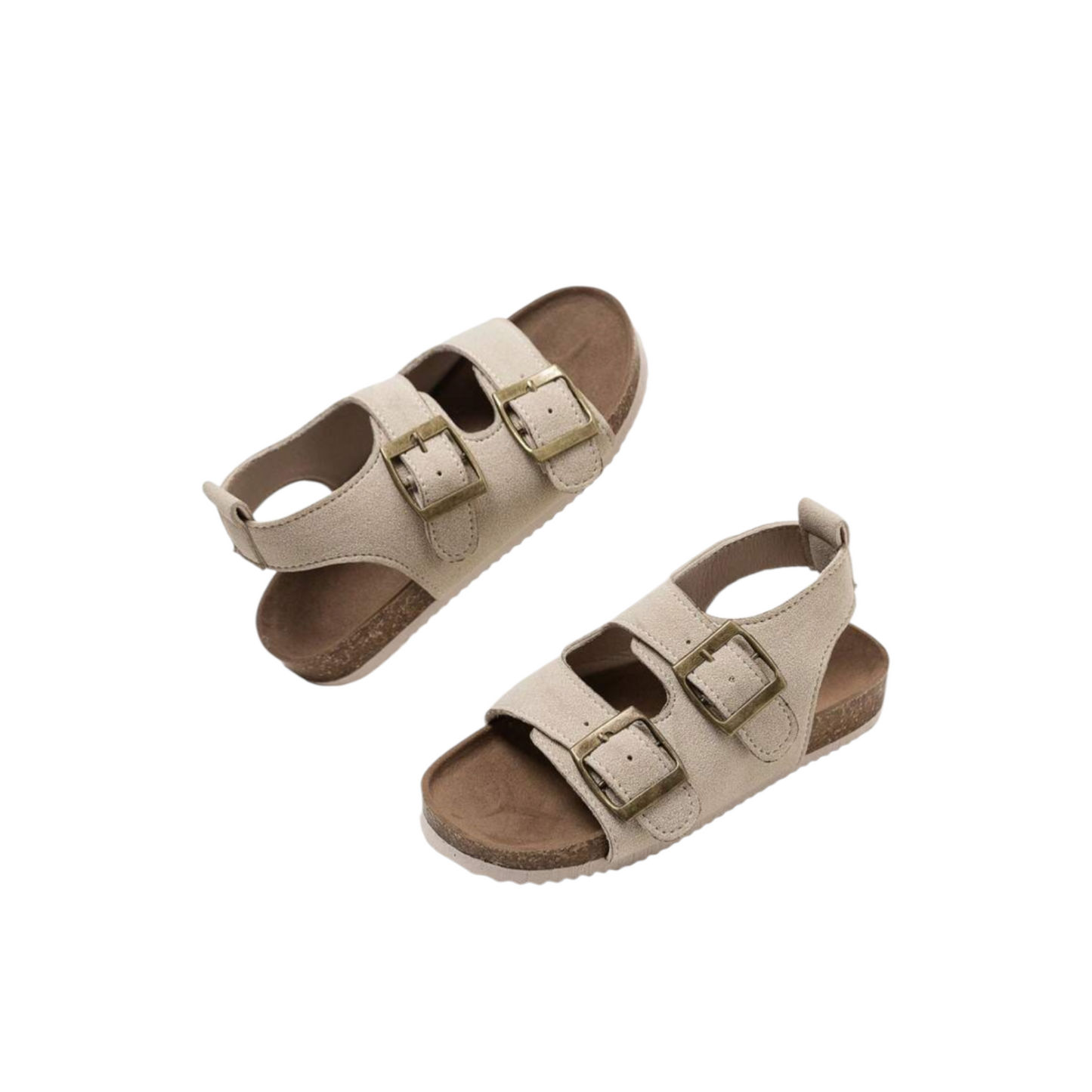 Double strapped beige boys sandals